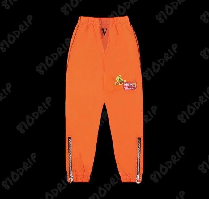 Vlone Caution Zip Sweatpants (L)