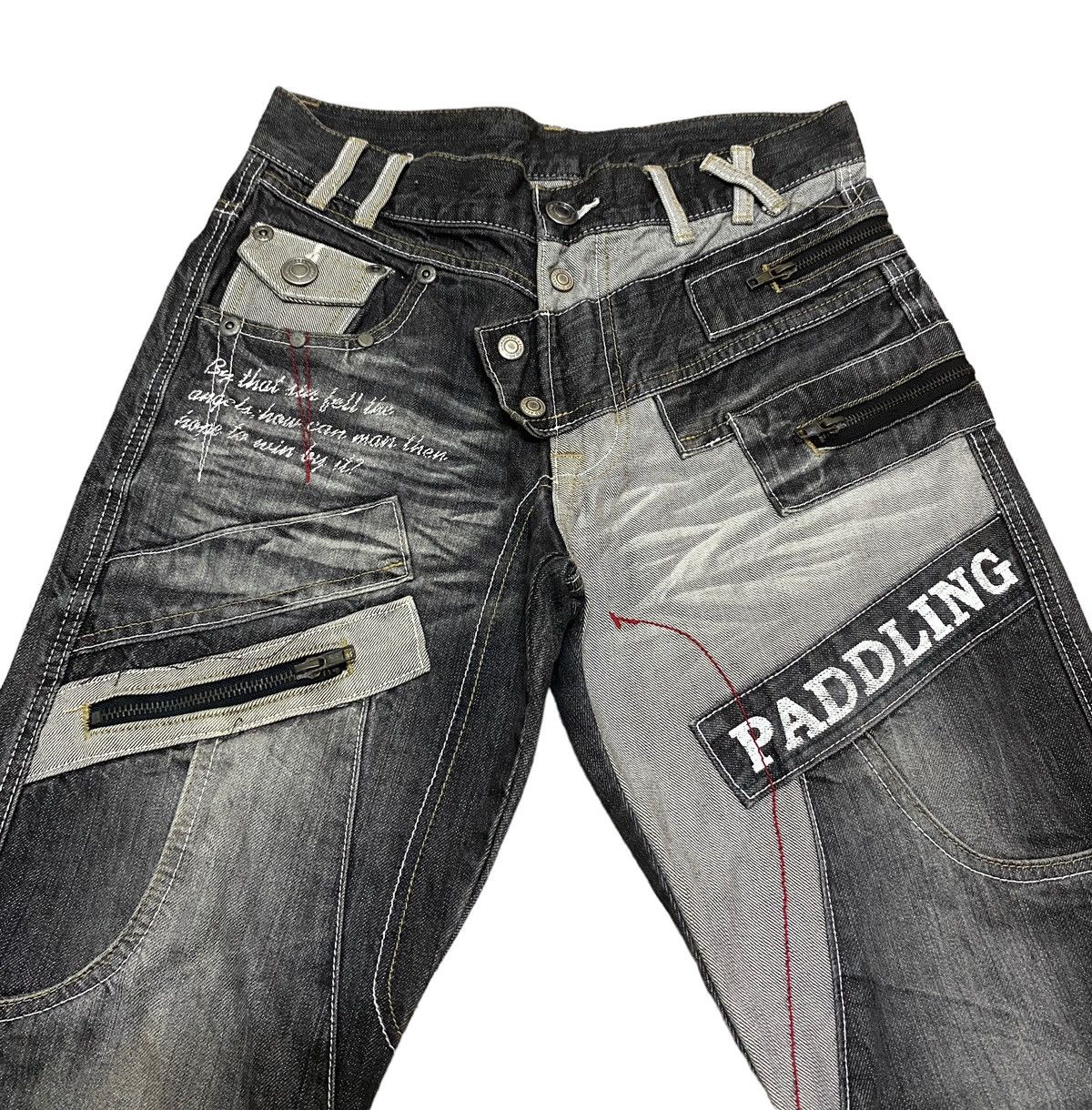 Japanese Brand × Le Grande Bleu (L.G.B.) Rare Design Vintage Japanese Brand Paddling Jeans 2000s Size US 29 - 7 Thumbnail
