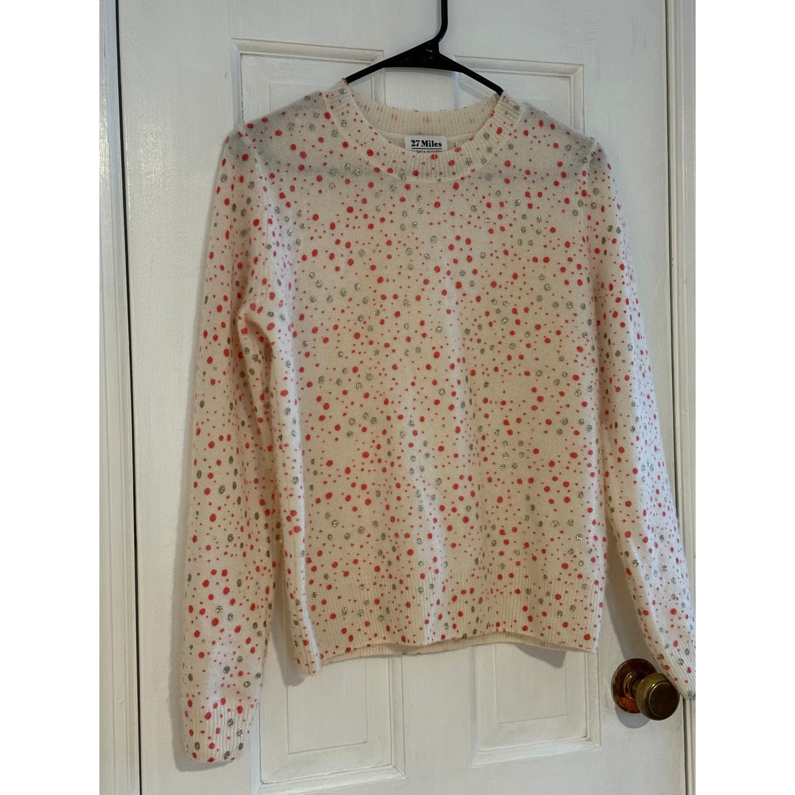 27 Miles 27 Miles Cashmere Sparkle Dot Sweater Size XS Size XS / US 0-2 / IT 36-38 - 4 Thumbnail