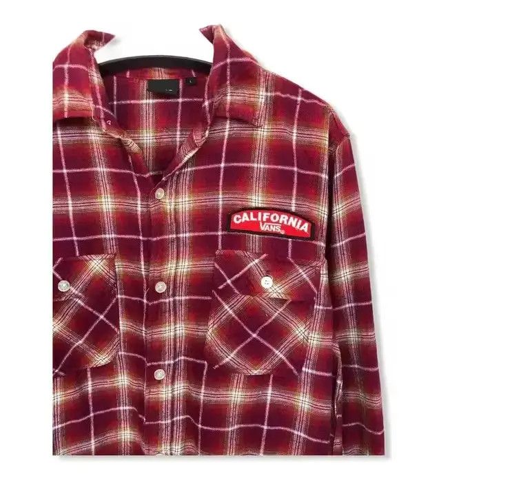 Vans Vans Checked Plaid Tartan Flannel Shirt 👕 Size US L / EU 52-54 / 3 - 2 Thumbnail