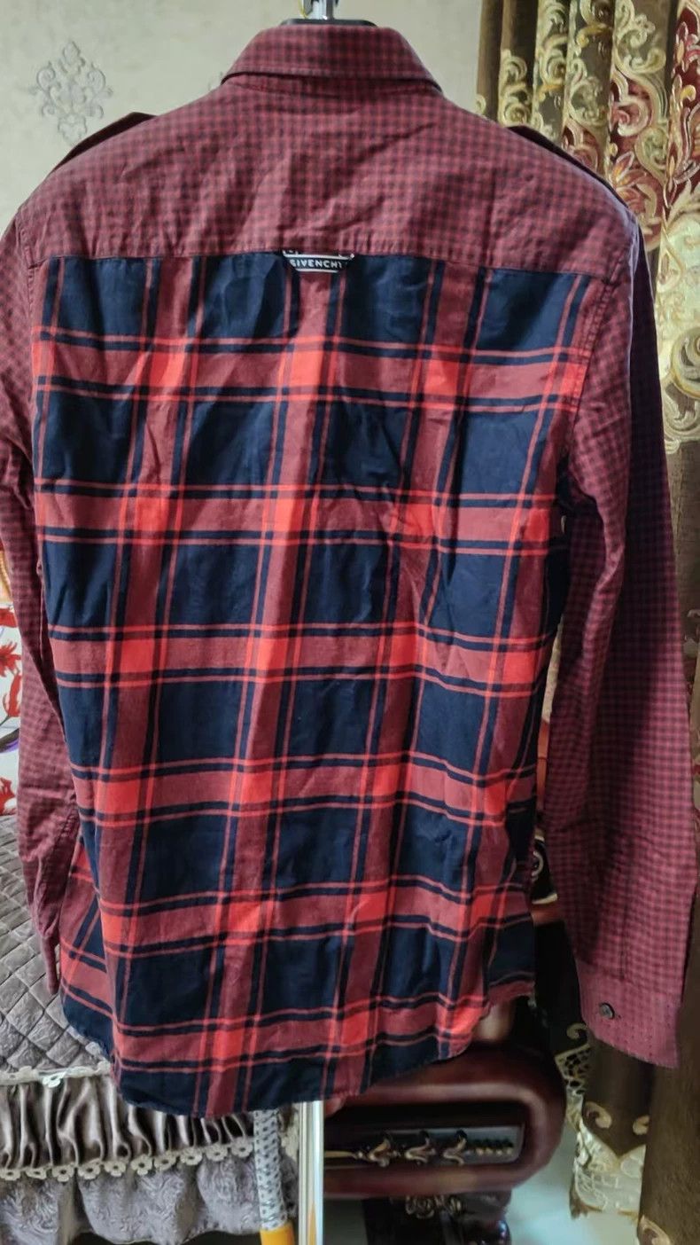 Givenchy Plaid Shirt, Red and Black Color Scheme, Classic