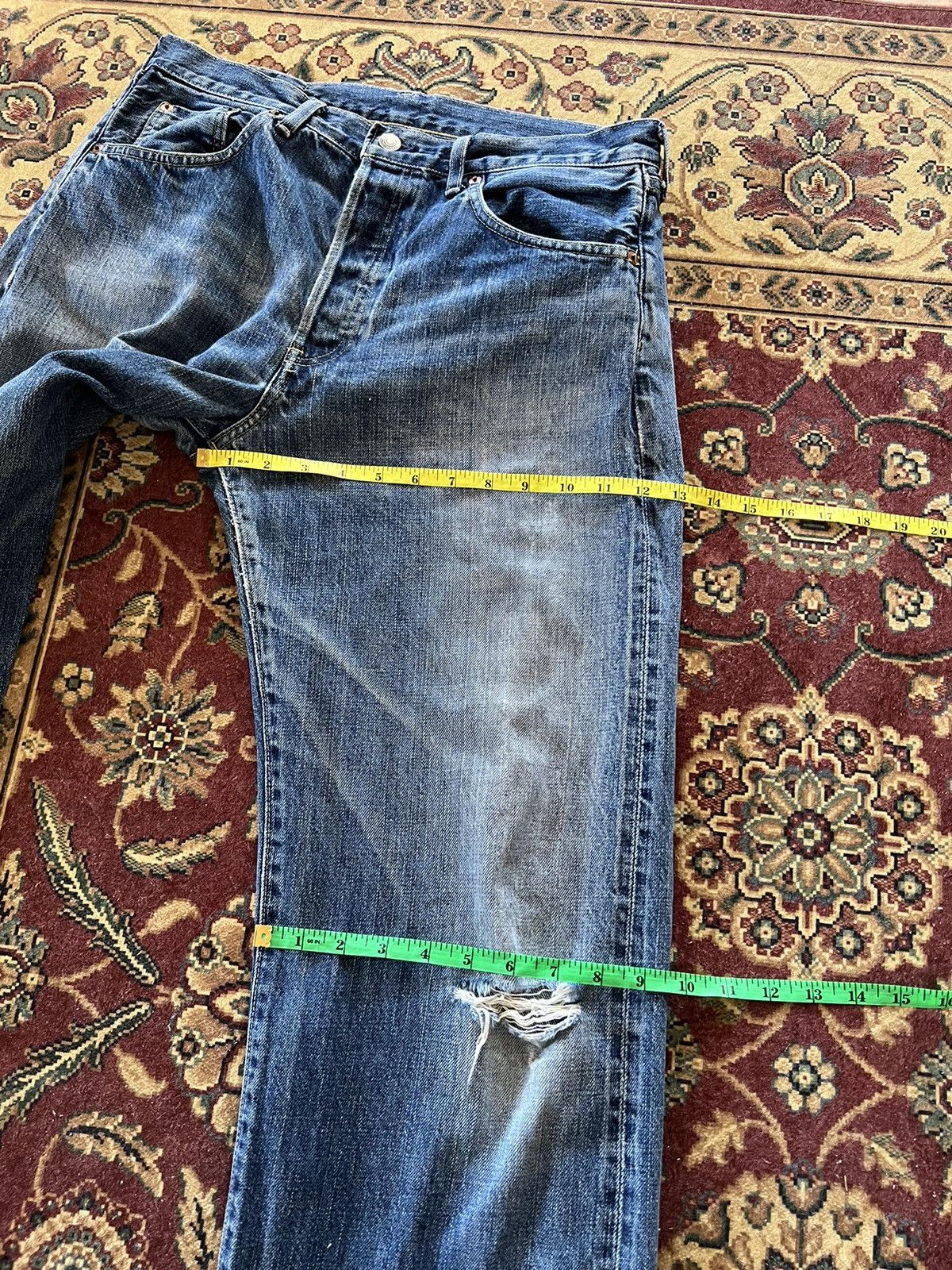 Levi's × Levi's Vintage Clothing VINTAGE LEVIS 503B BIG E SELVEDGE DISTRESSED JEANS Size US 32 / EU 48 - 16 Thumbnail
