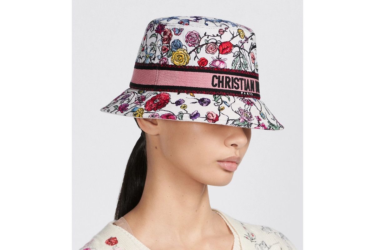 Dior o1bcso1str0226 Size:OS/Small Brim Bucket Hat in Multicolor Size ONE SIZE - 6 Thumbnail