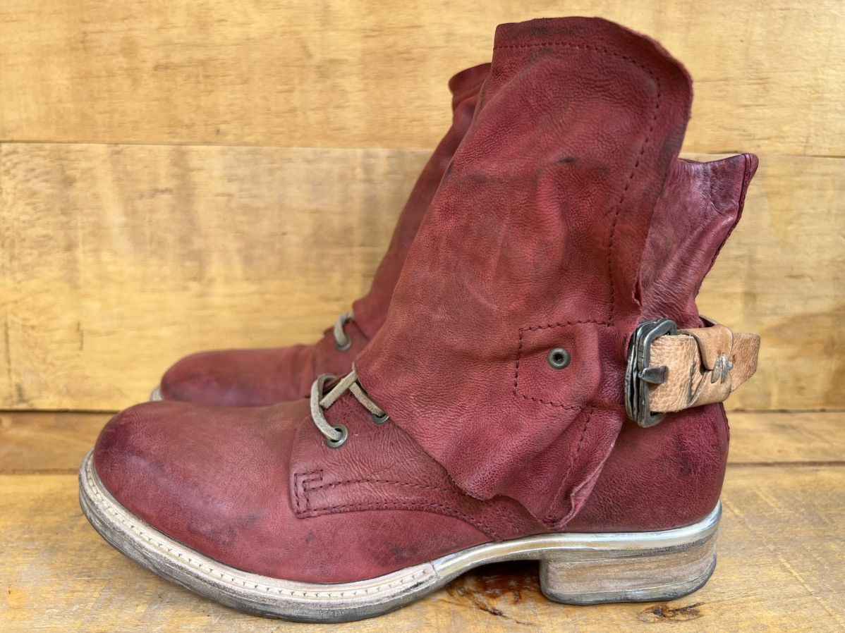 A.S.98 Airstep A.S.98 red leather ankle boots Size US 10 / IT 40 - 1 Thumbnail