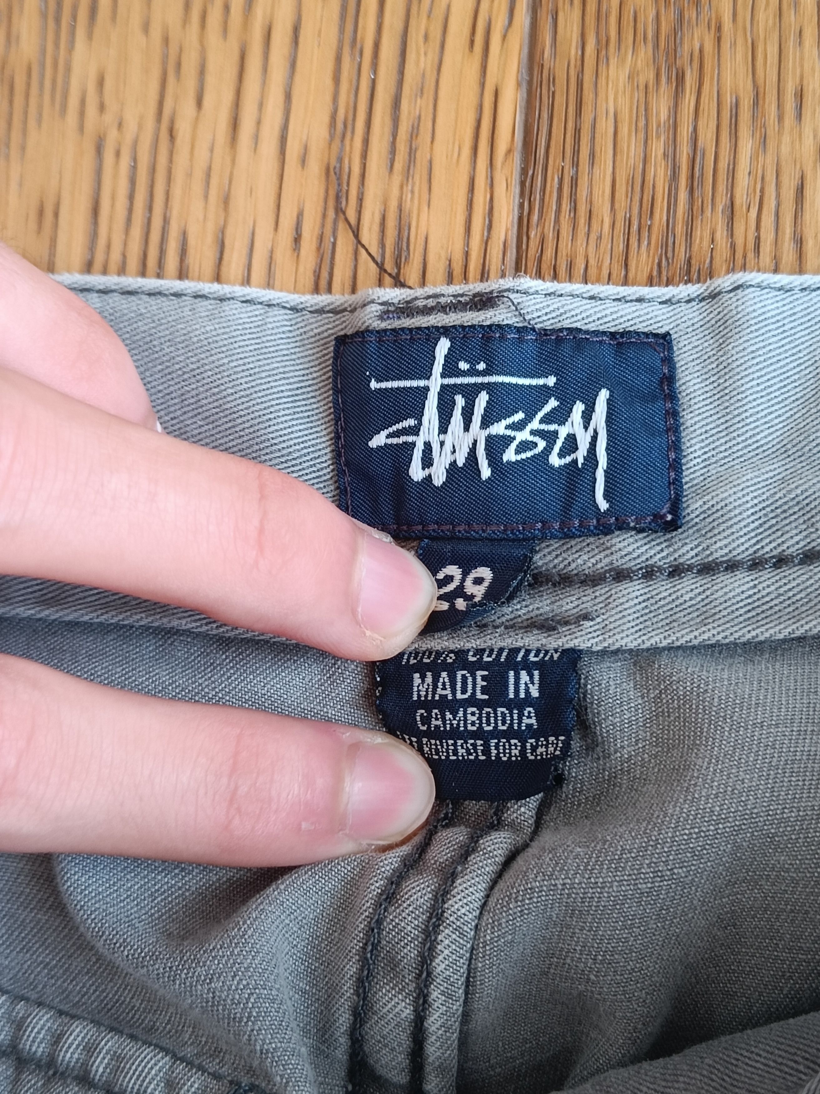 Stussy Stussy vintage grey cargo pants 90' Size 28" / US 6 / IT 42 - 6 Thumbnail