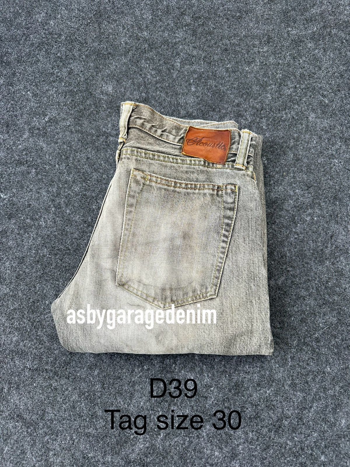 Japanese Brand Vintage Acoustic Japan Selvedge Faded Denim 30x30 D39 Size US 30 / EU 46 - 16 Thumbnail