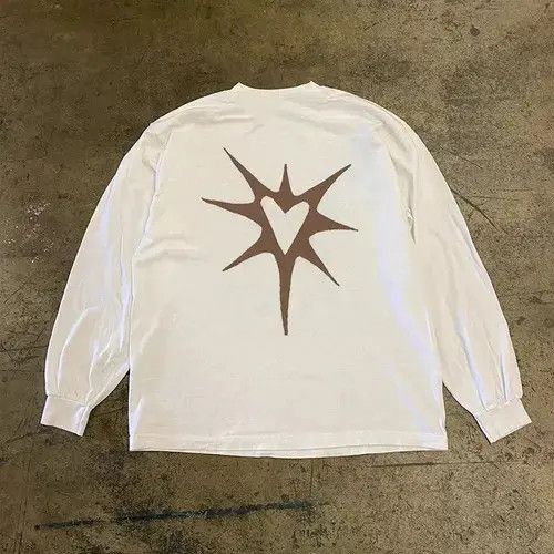 VIBE Heart pattern casual retro long sleeve t-shirt Size US L / EU 52-54 / 3 - 6 Thumbnail