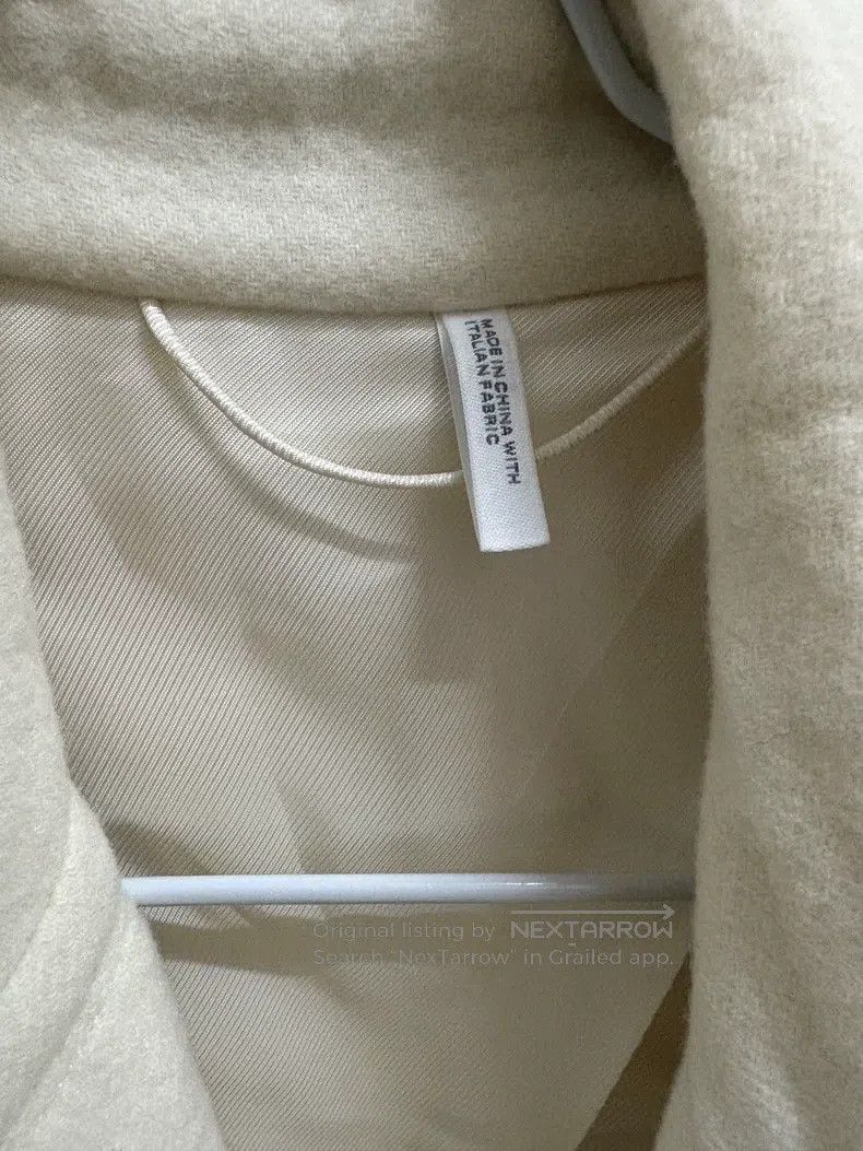 Helmut Lang Helmut Lang Ivory White Wool Coat Size L / US 10 / IT 46 - 3 Thumbnail