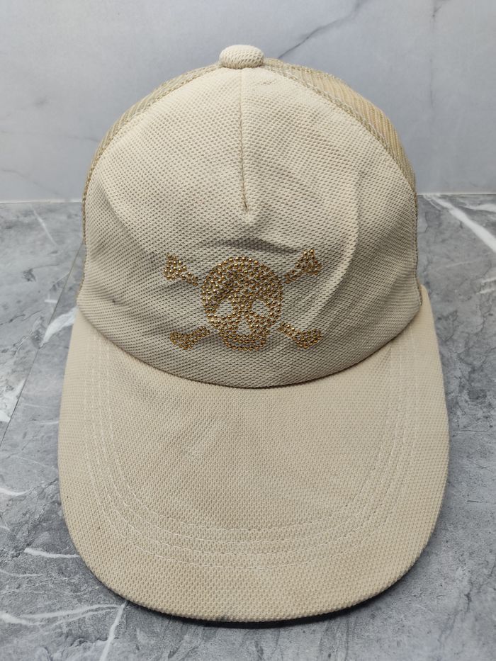 Japanese Brand Vintage Skulls Trucker Hat (Distressed) Size ONE SIZE - 2 Thumbnail