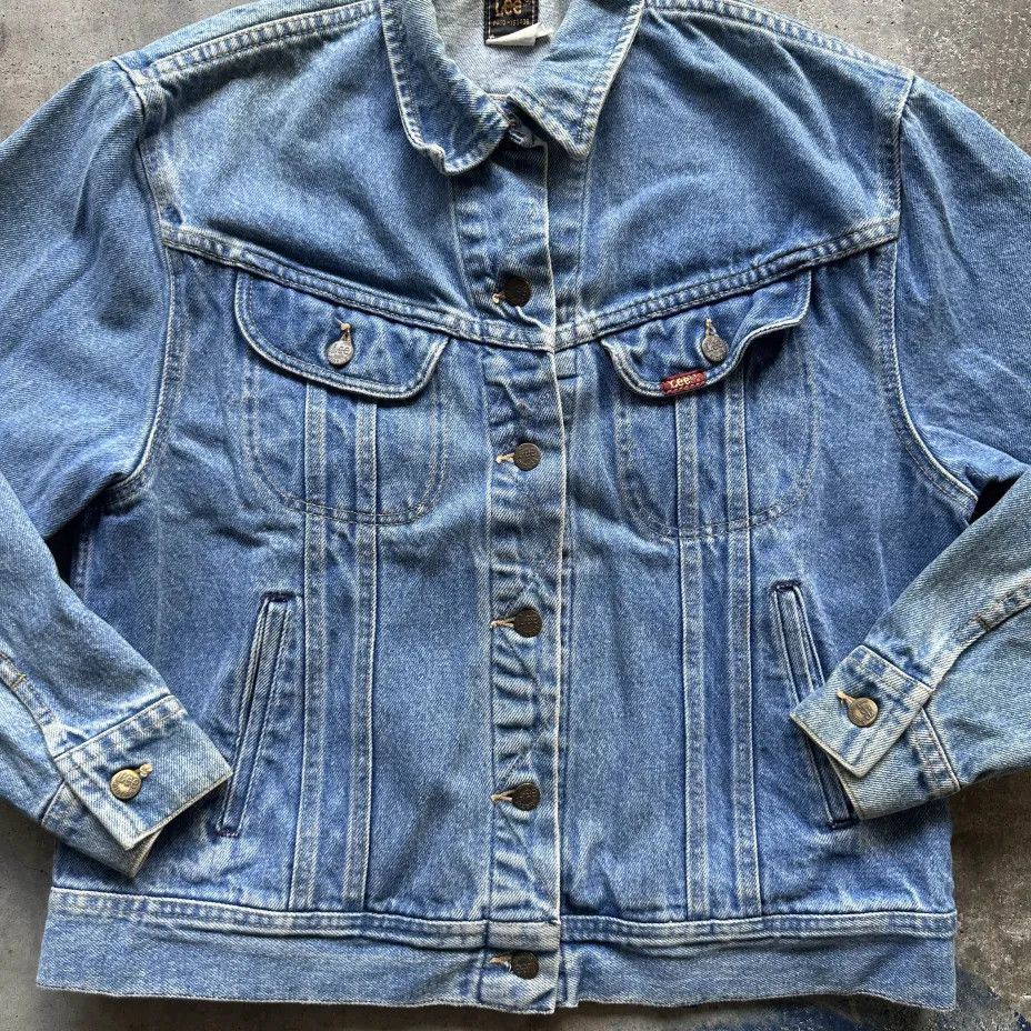 Lee Vintage 80s Lee MR Denim Jean Jacket Size Large Size US L / EU 52-54 / 3 - 2 Thumbnail