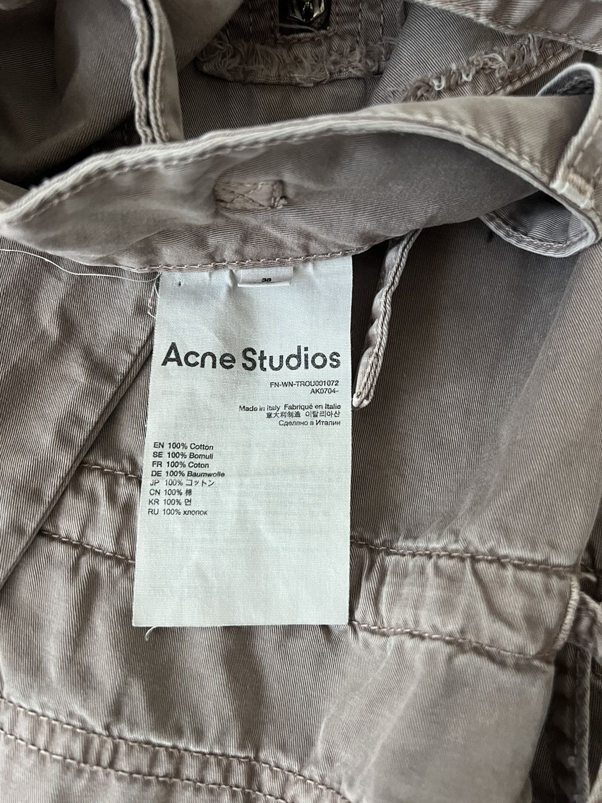 Acne Studios Acne Studios Utility Cargo Pants Size US 32 / EU 48 - 14 Thumbnail