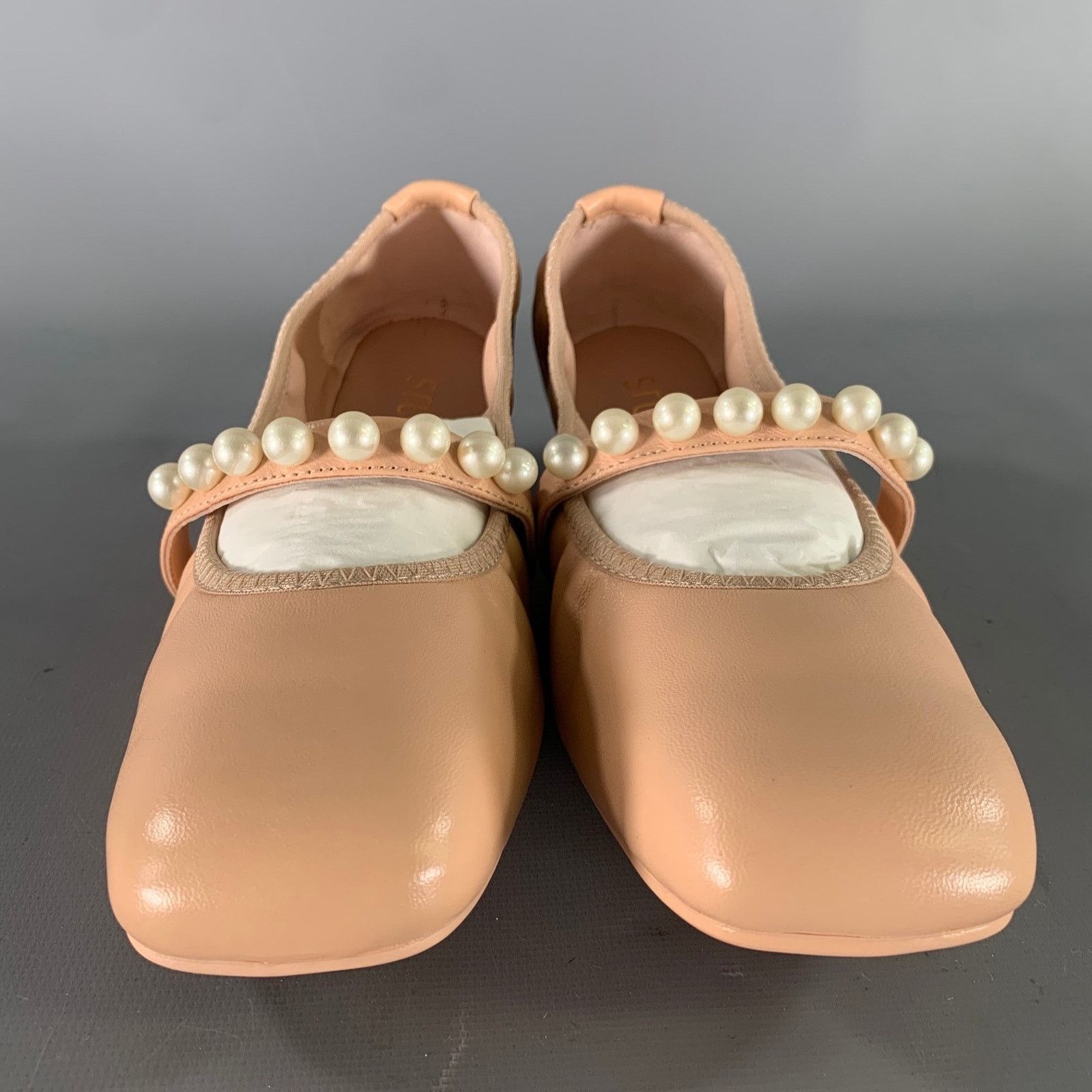 Stuart Weitzman STUART WEITZMAN Size 7 Pink White Leather Ballerina Flats Size US 7 / IT 37 - 4 Thumbnail