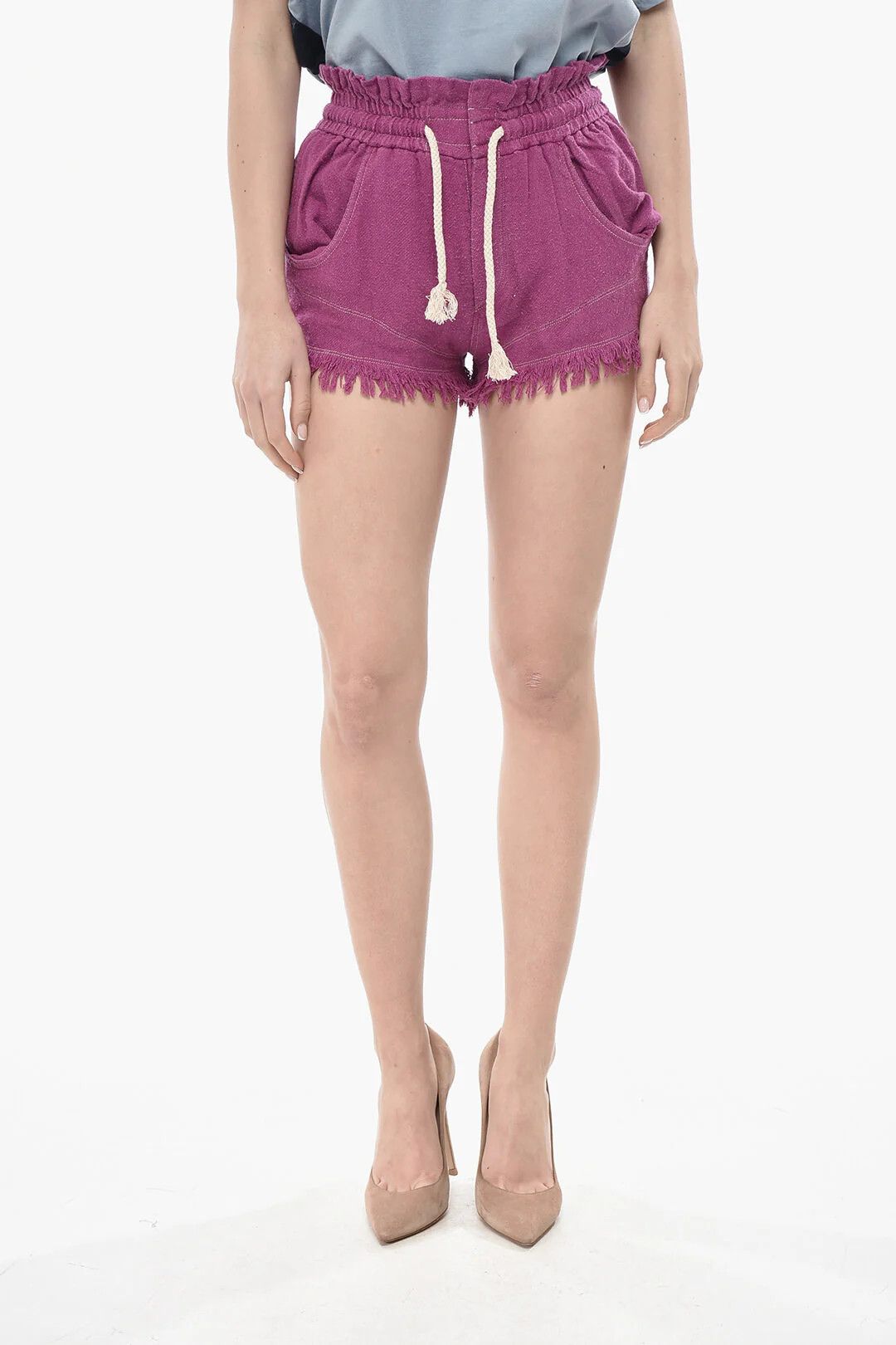 Isabel Marant og1mm0326 Silk Short in Purple Size 26" / US 2 / IT 38 - 1 Thumbnail