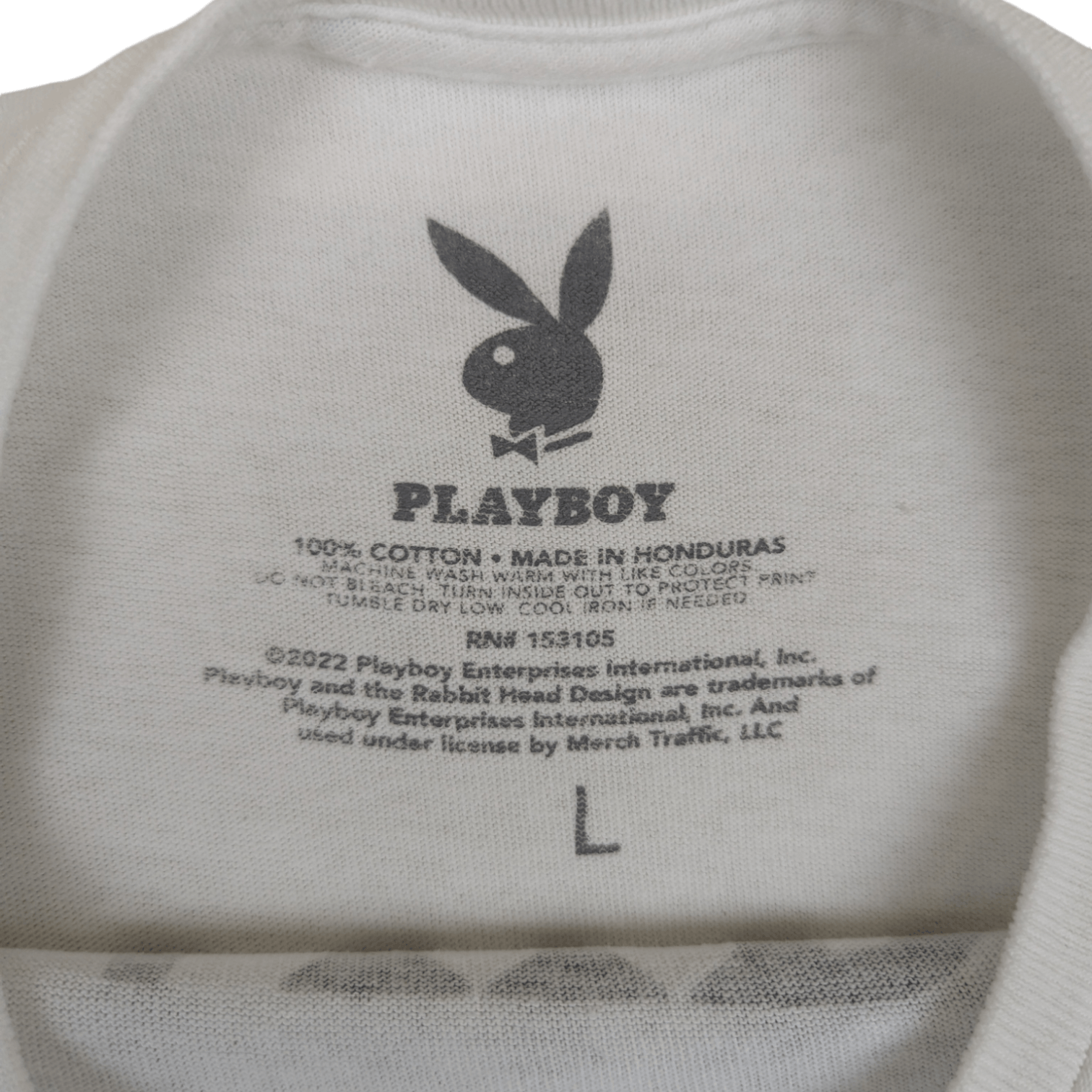 Playboy PLAYBOY Bunny Big Logo Graphic T-Shirt Size US L / EU 52-54 / 3 - 9 Thumbnail