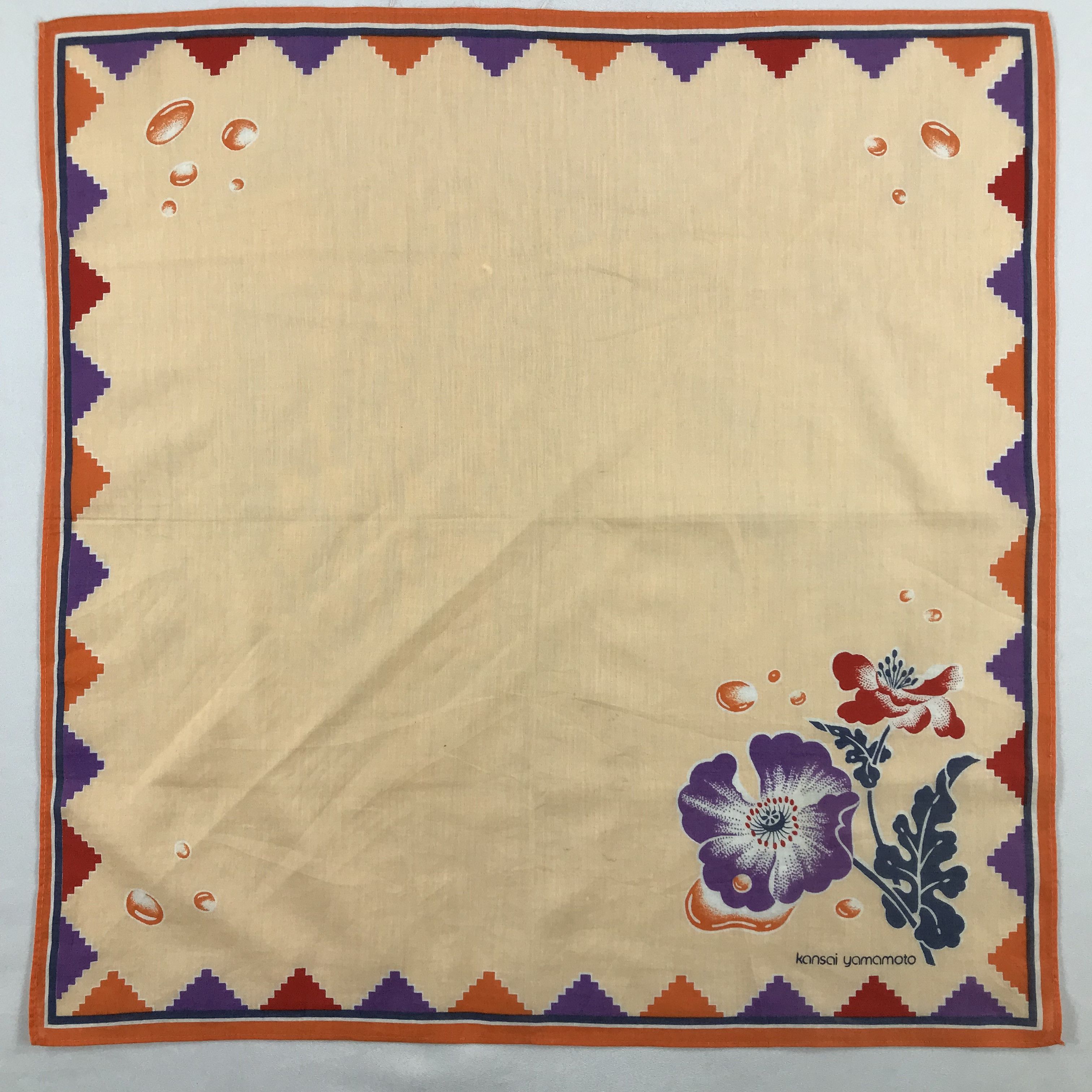 Kansai Yamamoto × Vintage Kansai Yamamoto Bandana / Handkerchief / Neckerchief - S2496 Size ONE SIZE - 1 Thumbnail
