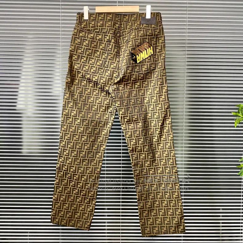 Fendi Fendi Denim Pants Casual Pants with Double F Monogram Prin Size US 32 / EU 48 - 2 Thumbnail