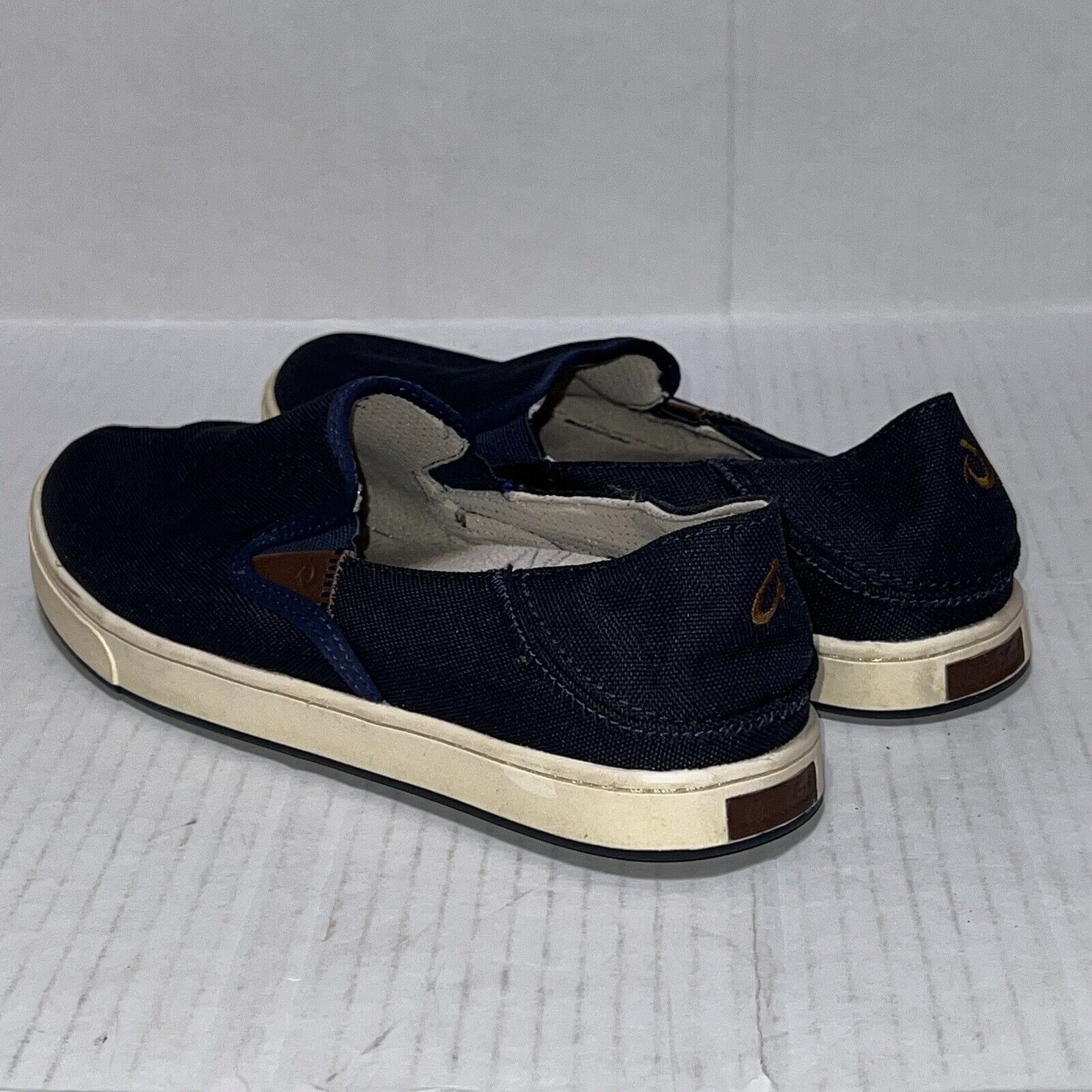 Olukai OluKai Kahu Men's Size 8 Blue Slip-On Boat Deck Loafer Shoes Size US 8 / EU 41 - 7 Thumbnail