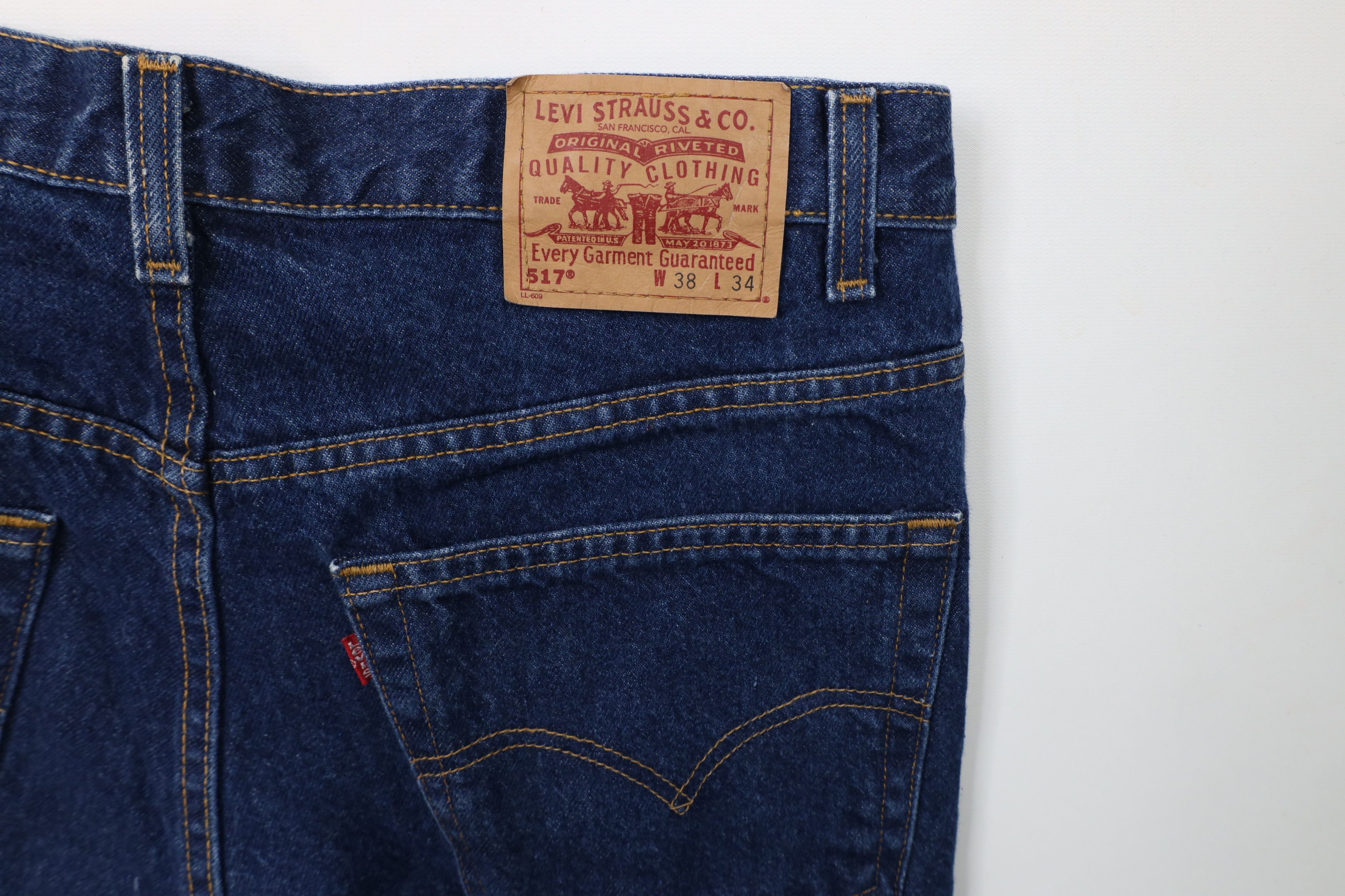 Levi's × Vintage Vintage 90s Levis 517 Flared Western Bootcut Denim Jeans USA Size US 36 / EU 52 - 11 Thumbnail