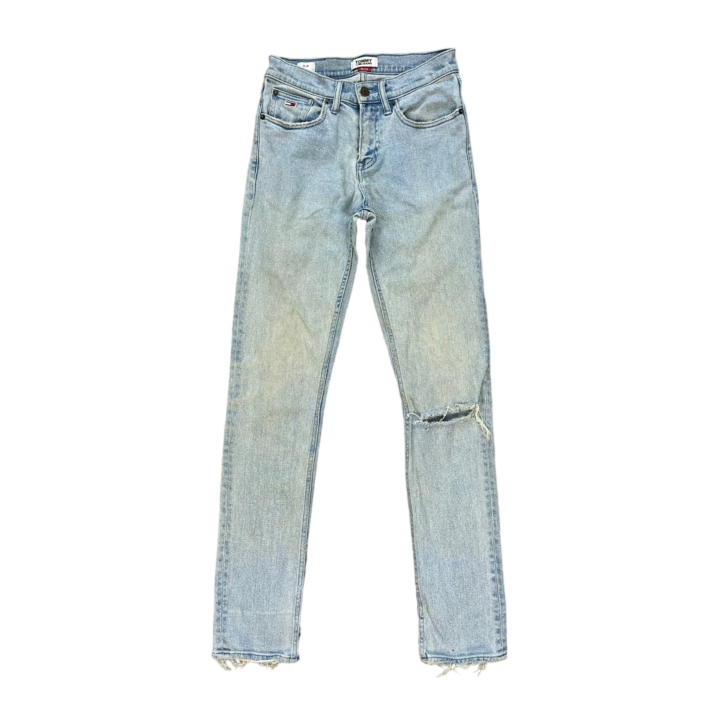 Tommy Hilfiger TOMMY JEANS SLIM FIT WASHED DENIM PANT #9113-58 Size US 28 / EU 44 - 1 Thumbnail