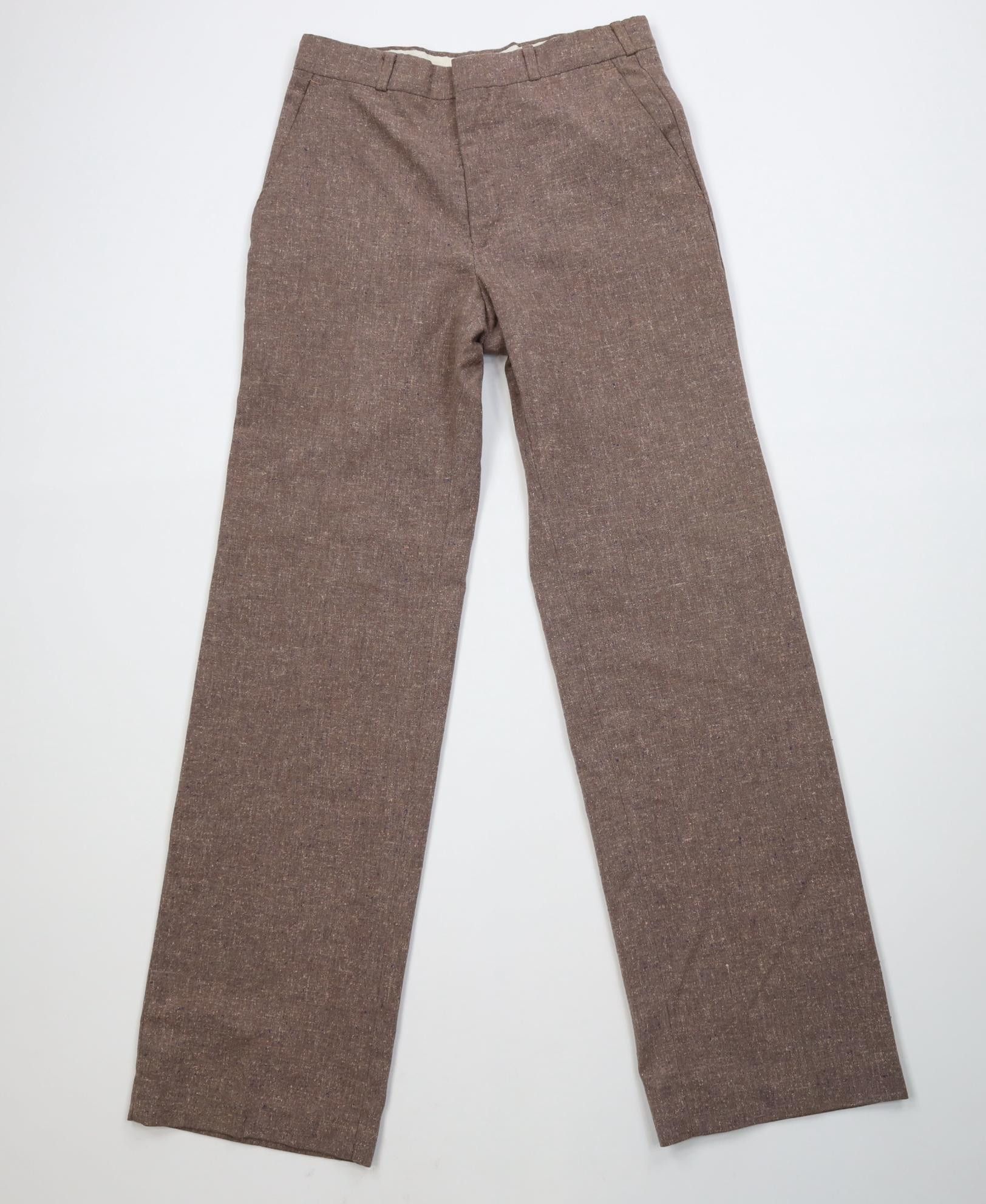 Vintage Vintage 70s Streetwear Wool Blend Knit Wide Leg Chino Pants Size US 29 - 1 Thumbnail