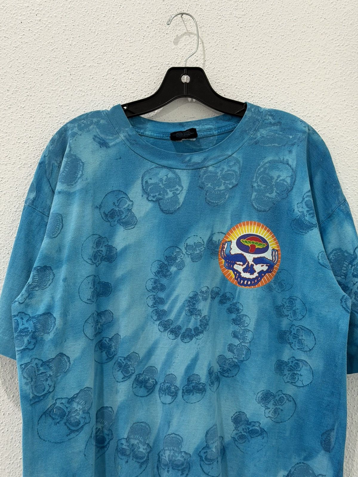 Grateful Dead Vintage 90s Grateful Dead Psychedelic Mushroom Spiral Skull Size US L / EU 52-54 / 3 - 4 Thumbnail