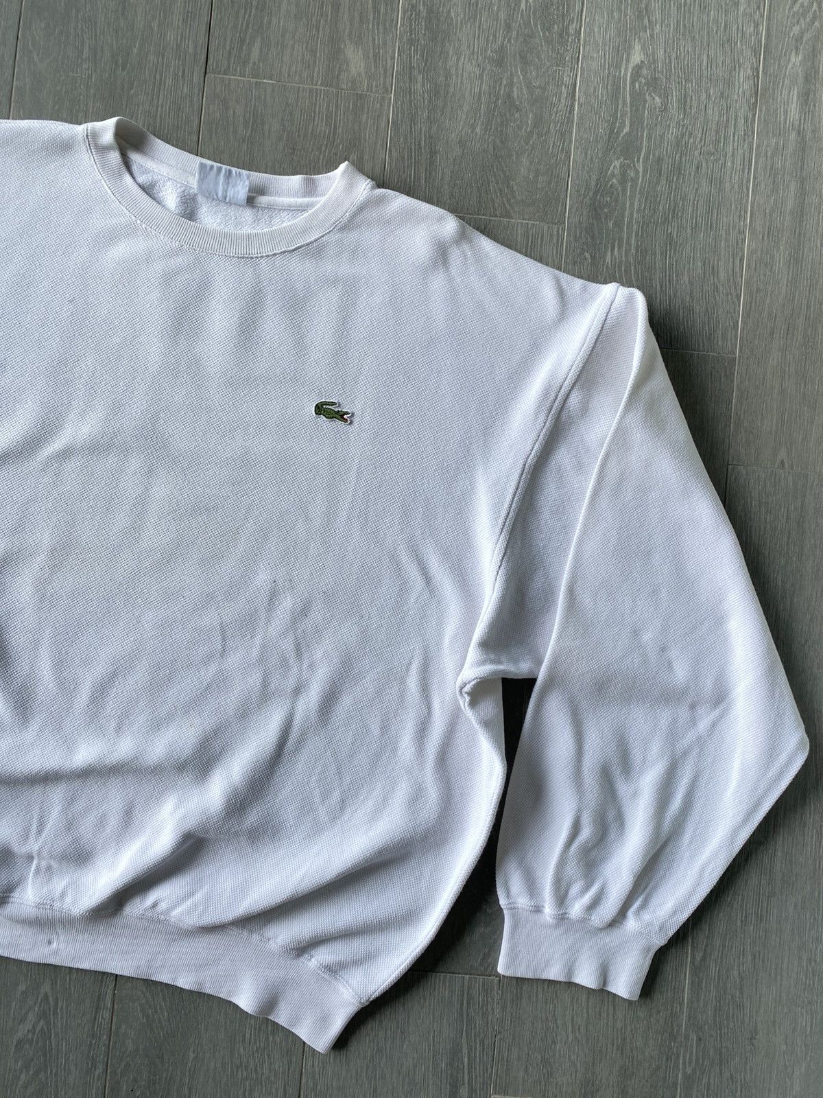 Lacoste × Vintage Vintage Lacoste Crewneck Sweatshirt Size US XL / EU 56 / 4 - 2 Thumbnail