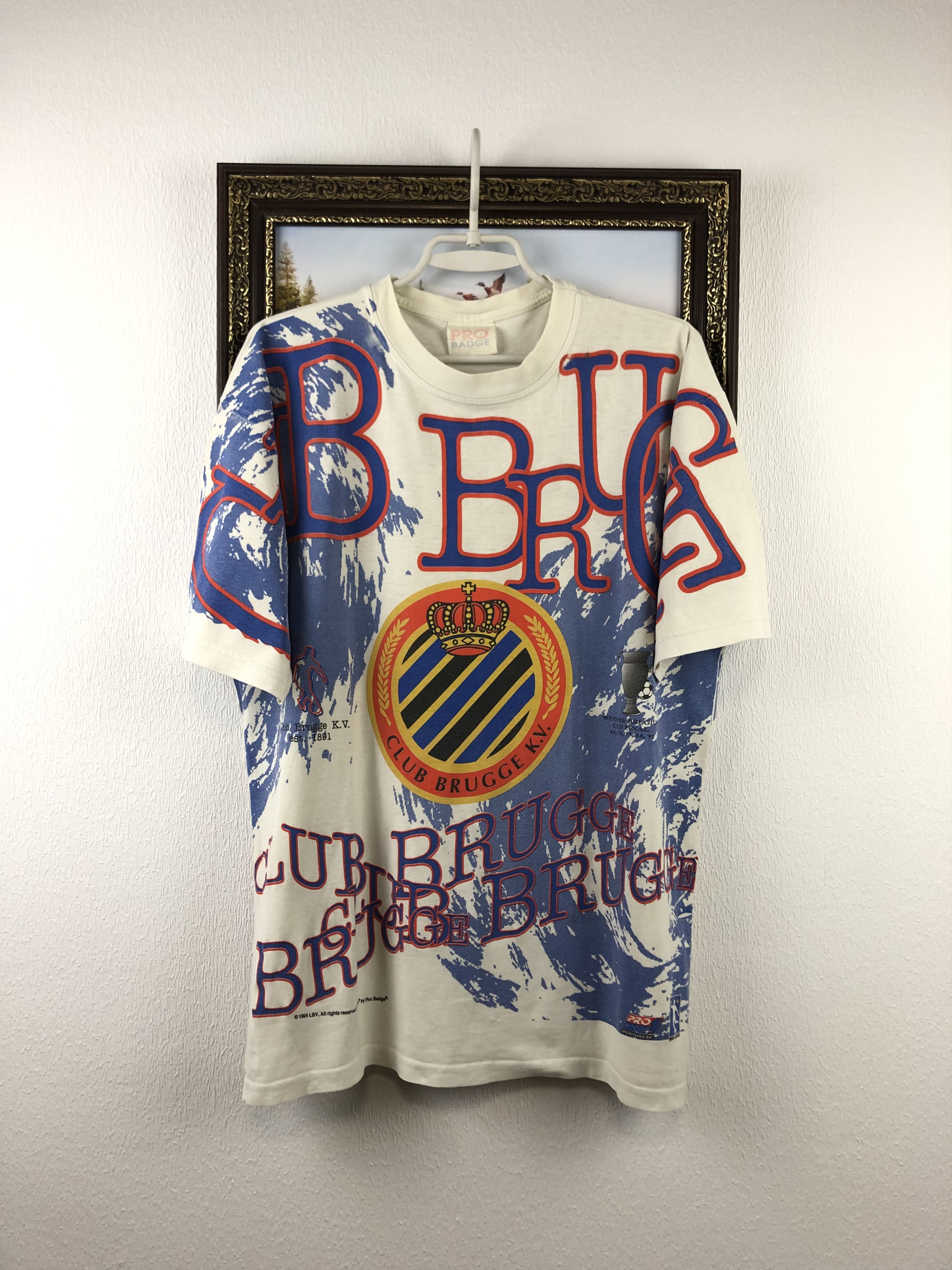 Vintage Vintage Brugge Football Shirt Soccer Jersey Print Graphic Size US M / EU 48-50 / 2 - 1 Thumbnail