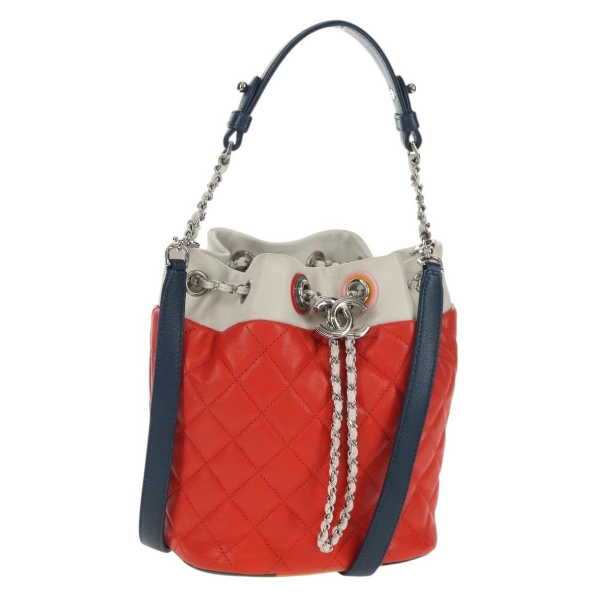 Chanel Chanel Cuba Drawstring Bucket Bag Quilted Lambskin Size ONE SIZE - 1 Thumbnail