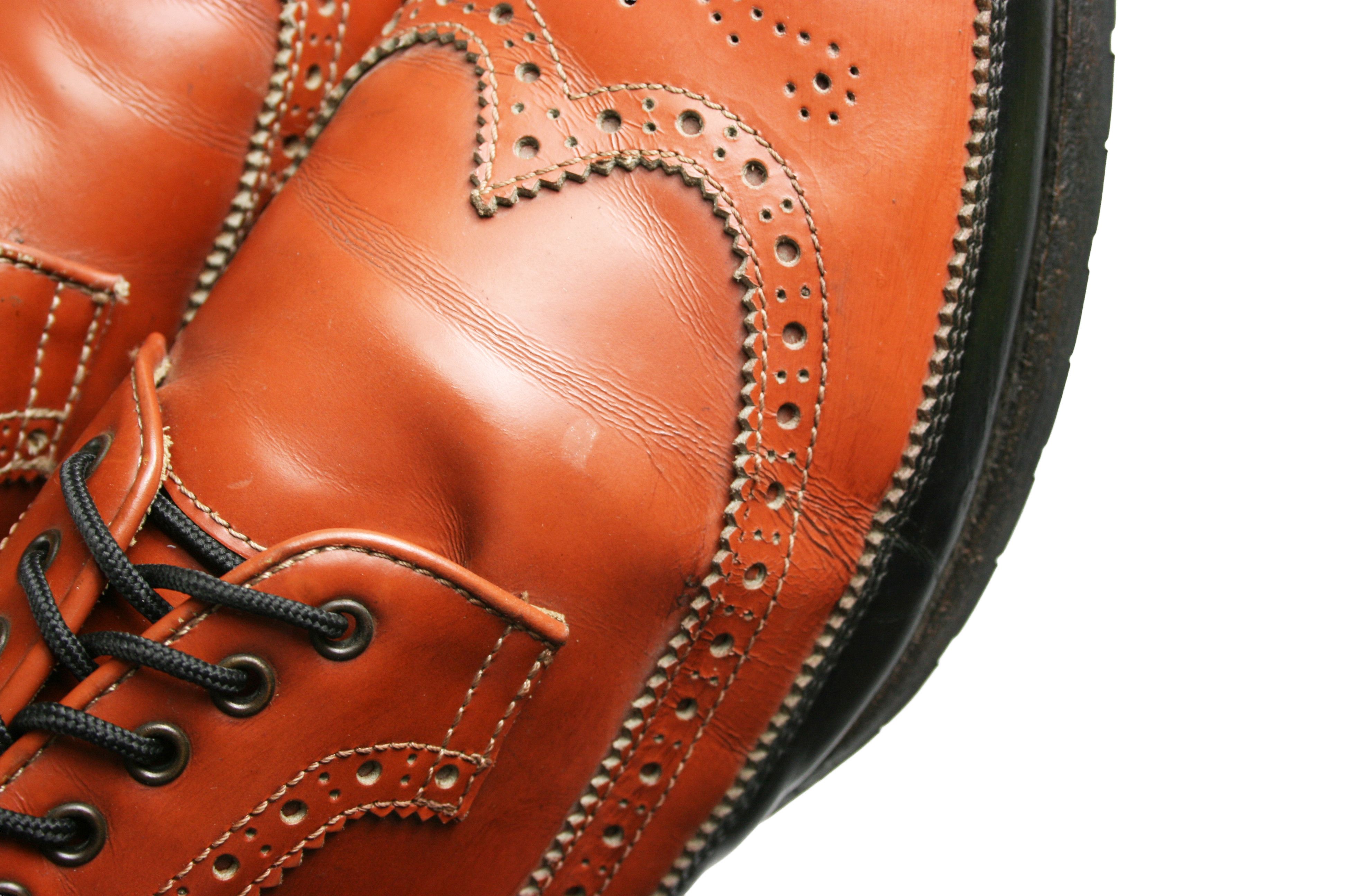 Dsquared2 00S Brogue Wingtip Leather Boots Vintage Size US 10 / EU 43 - 8 Thumbnail