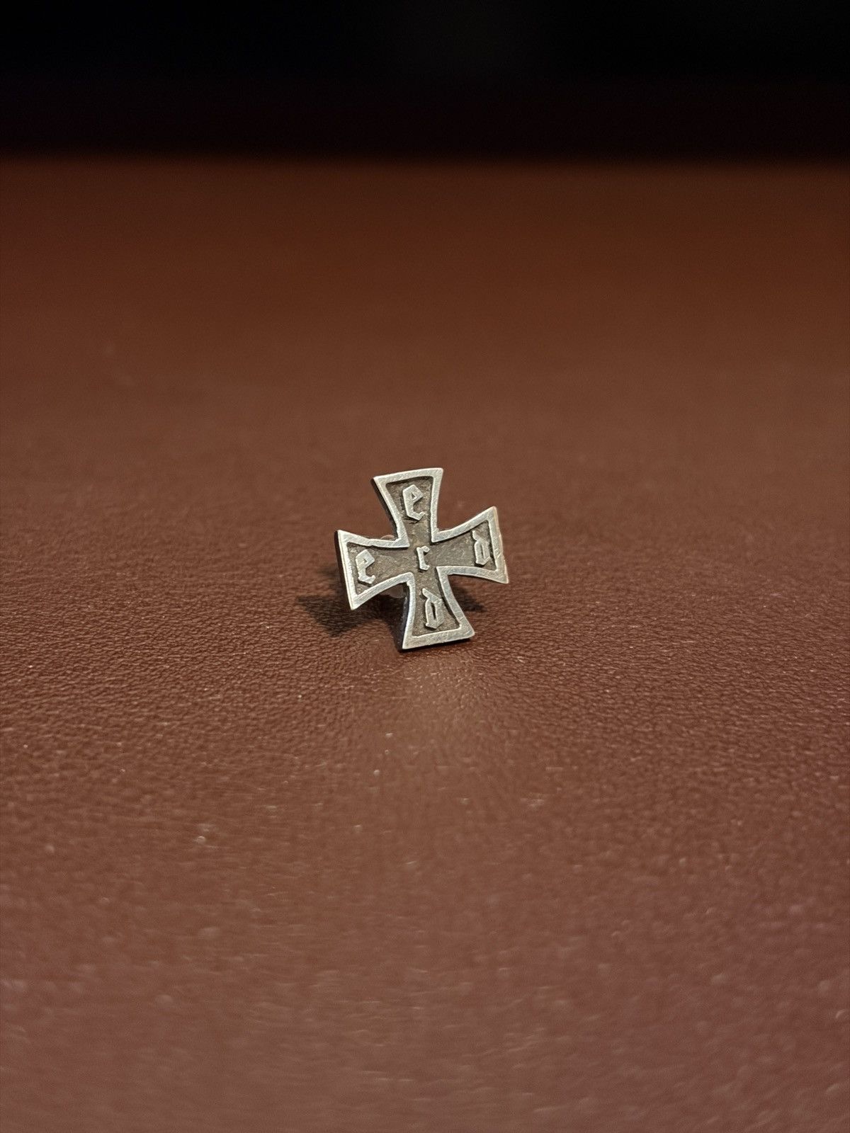 Enfants Riches Deprimes Sterling Silver Iron Cross Earring