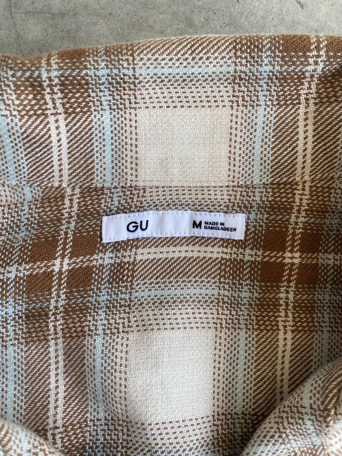 GU GU boxy shadow plaid shirts Size US M / EU 48-50 / 2 - 6 Thumbnail