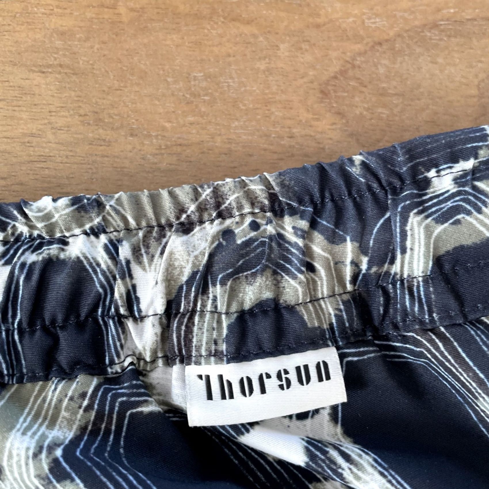 Vintage Thorsun Board Shorts Mens 36 Tie Dye Lined Swimming Trunks Pockets Drawstring Beach Surf Size US 36 / EU 52 - 4 Thumbnail