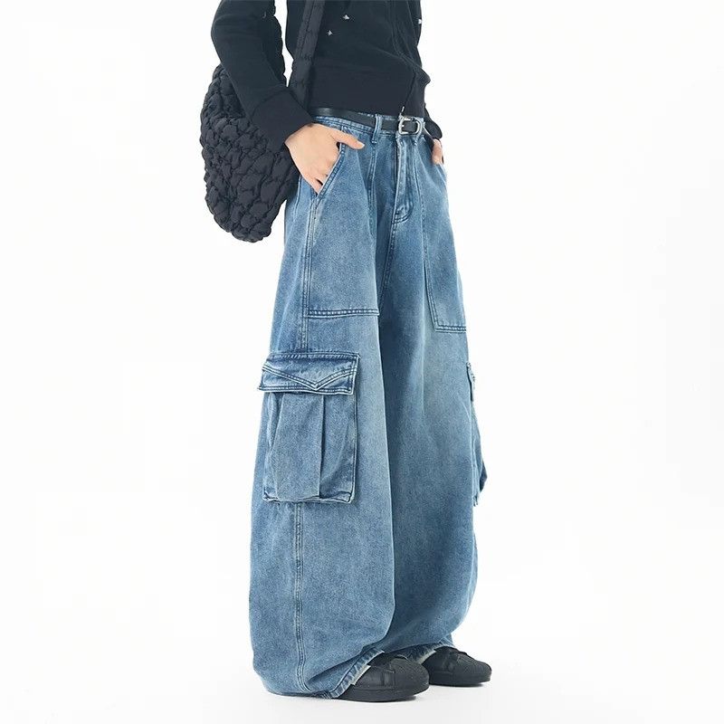 Jean Wide Leg Side Pocket Male Jeans Size US 33 - 3 Thumbnail
