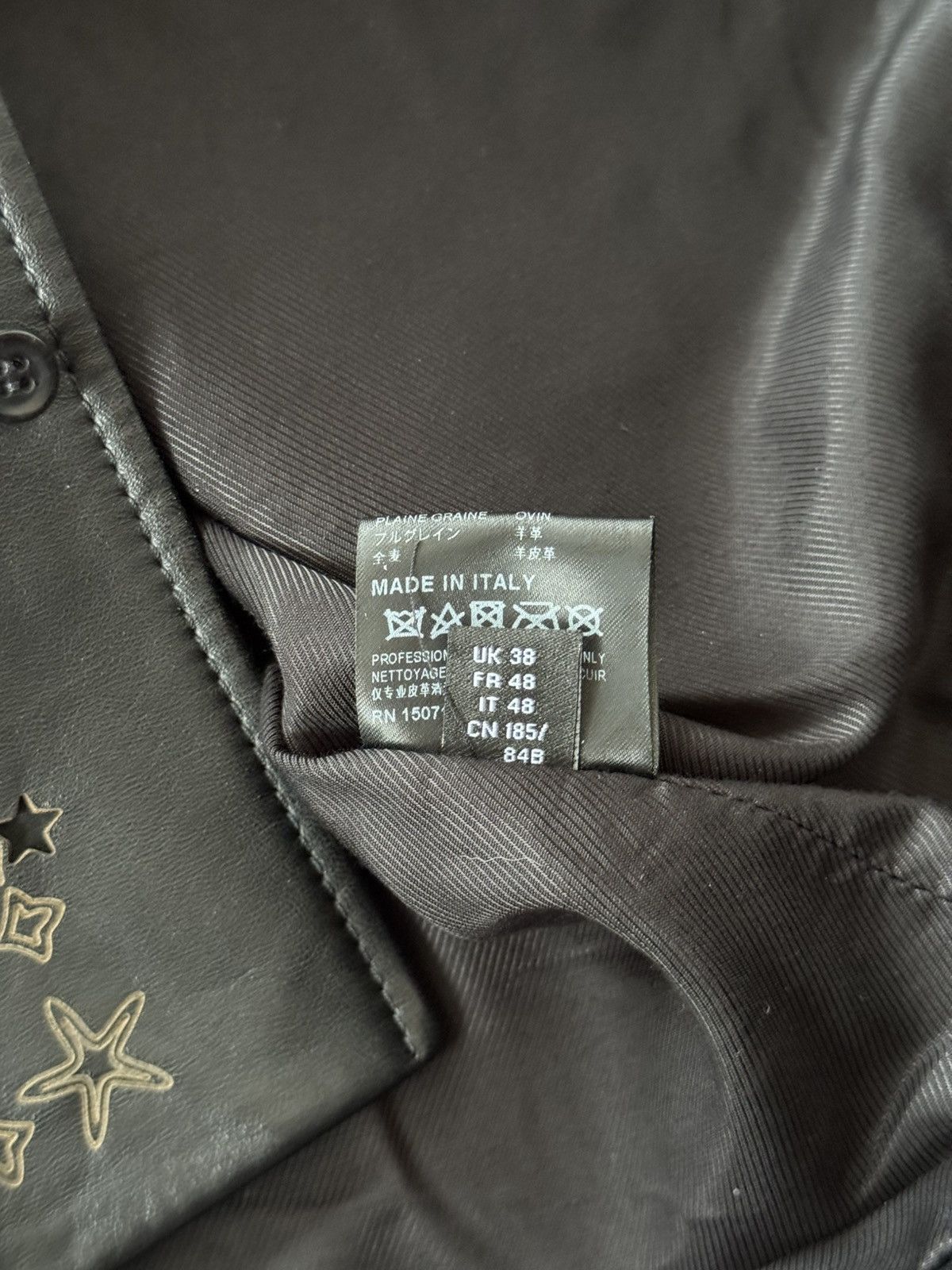 Amiri Amiri NEW Bandana leather shirt/jacket, black, size M Size US M / EU 48-50 / 2 - 8 Thumbnail
