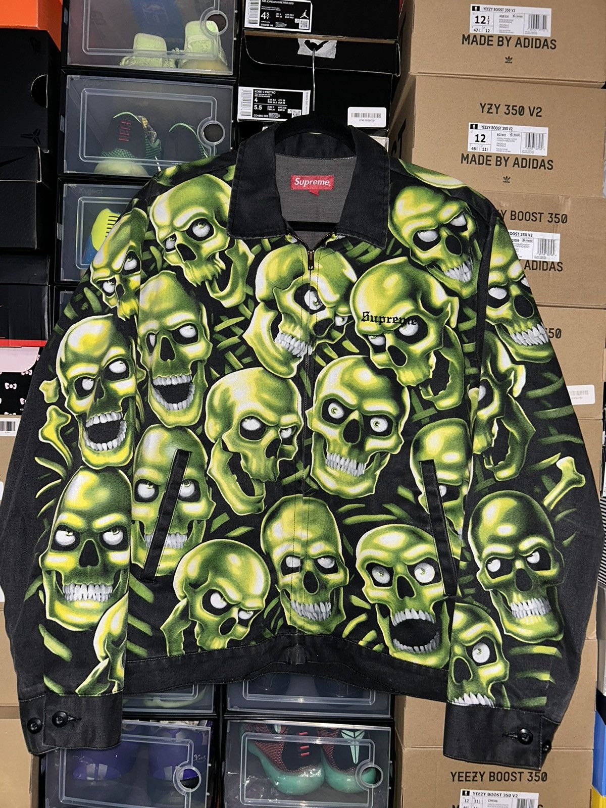 Supreme Skull Pile Work Jacket | Grailed