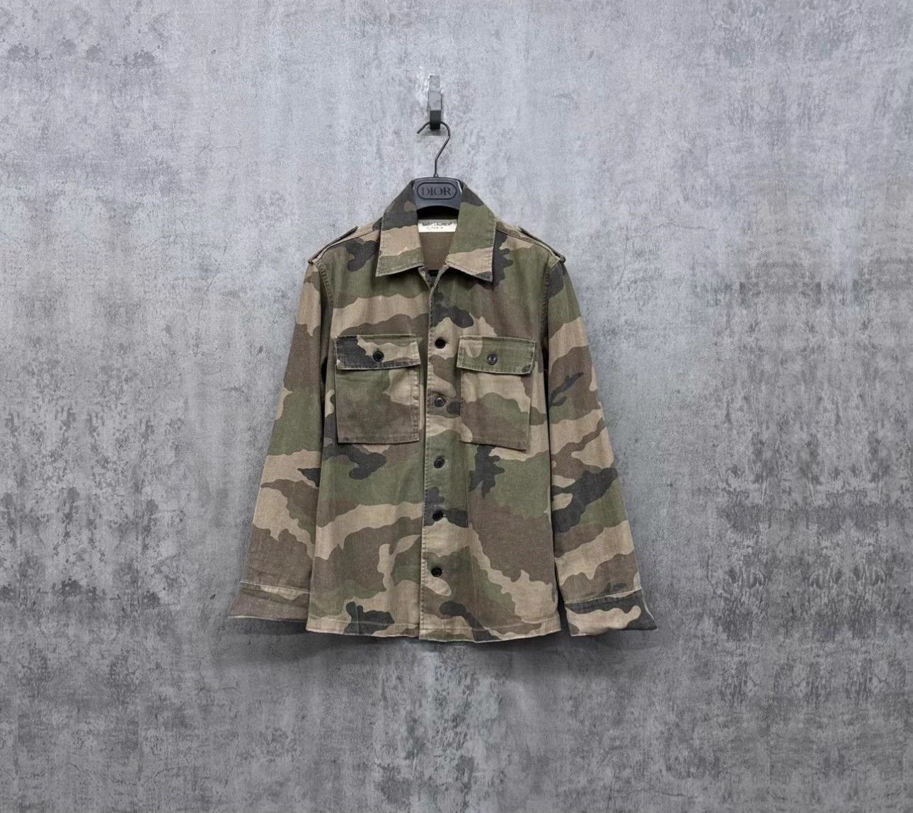 99% New YSL/Saint Laurent Camouflage Jacket/SK150/M