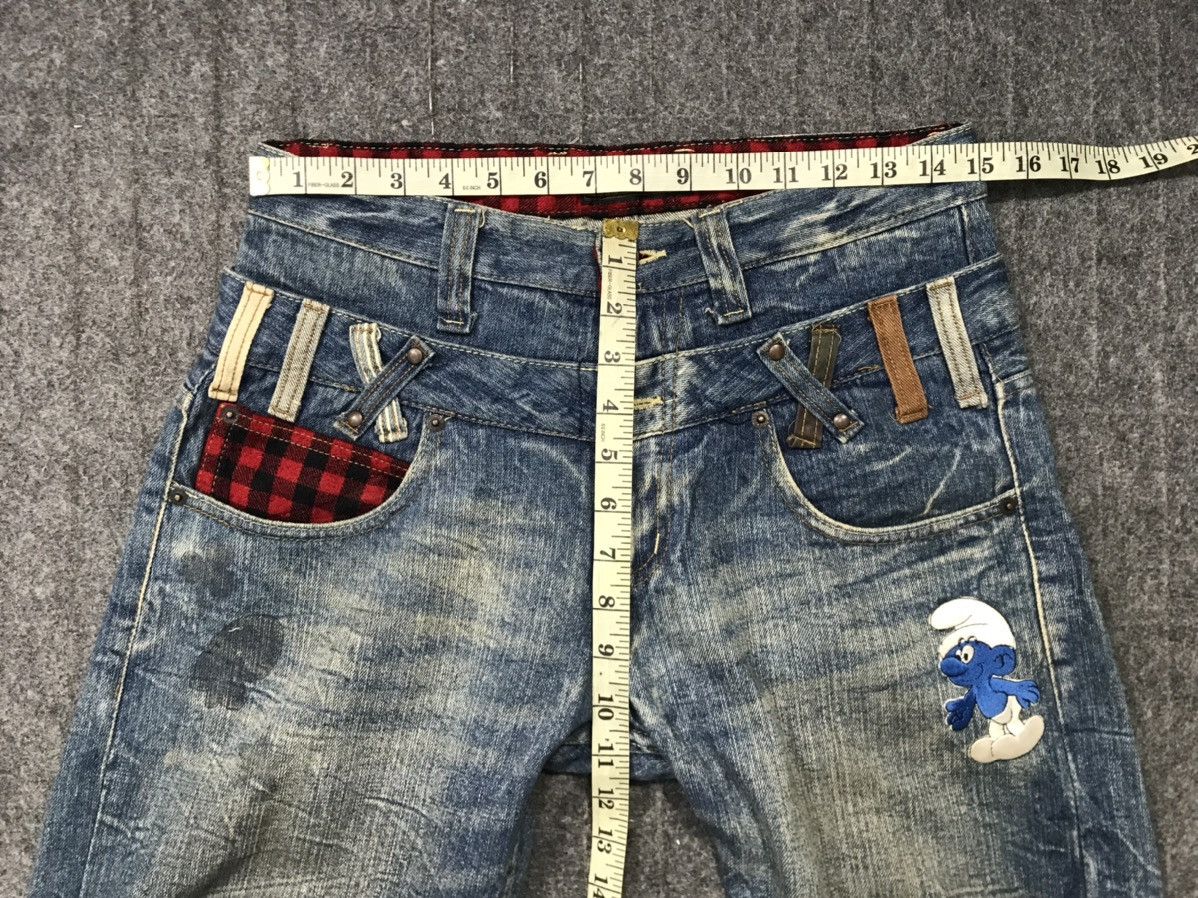 Japanese Brand Exit Zipper Indigo Denim Jeans Pants Double Waist Style Size US 30 / EU 46 - 14 Thumbnail
