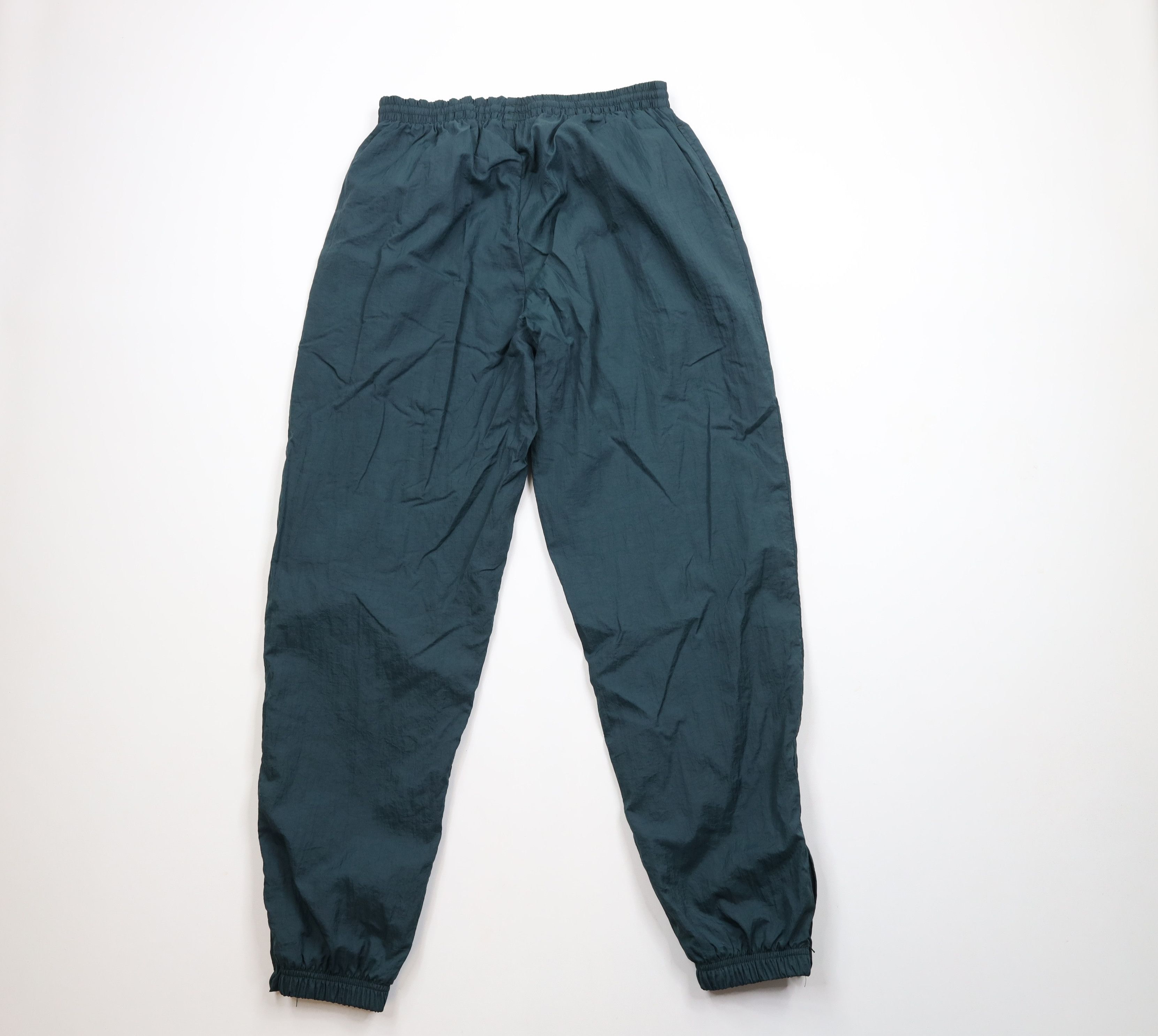 Reebok × Vintage Vintage 90s Reebok Lined Windbreaker Joggers Pants Green Size US 36 / EU 52 - 9 Thumbnail