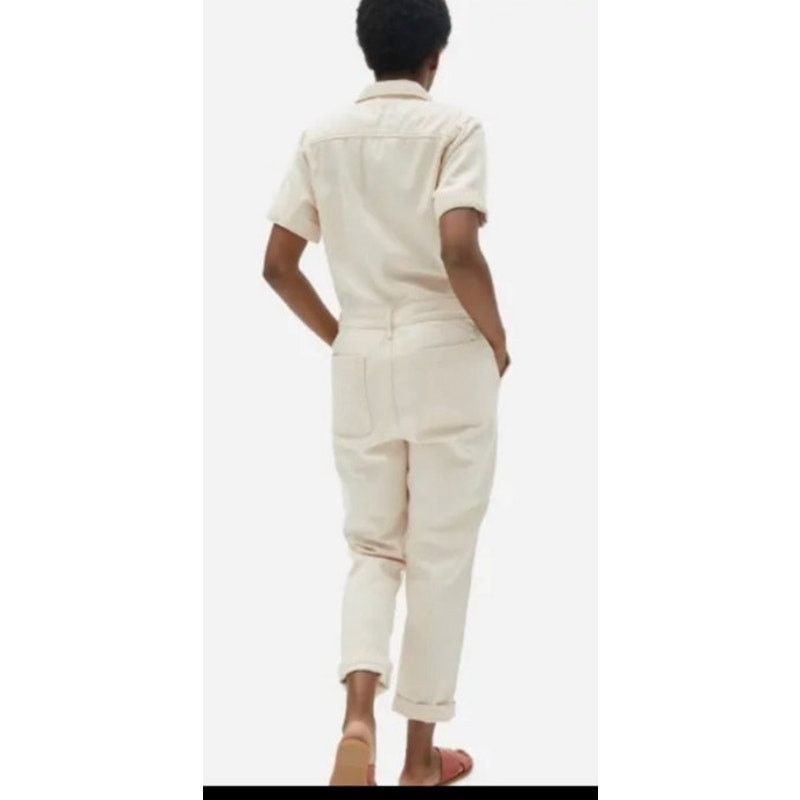 Everlane Everlane 100% Organic Cotton Denim Coverall in Bone,sz 0 Size 25" / US 0 / IT 36 - 4 Thumbnail