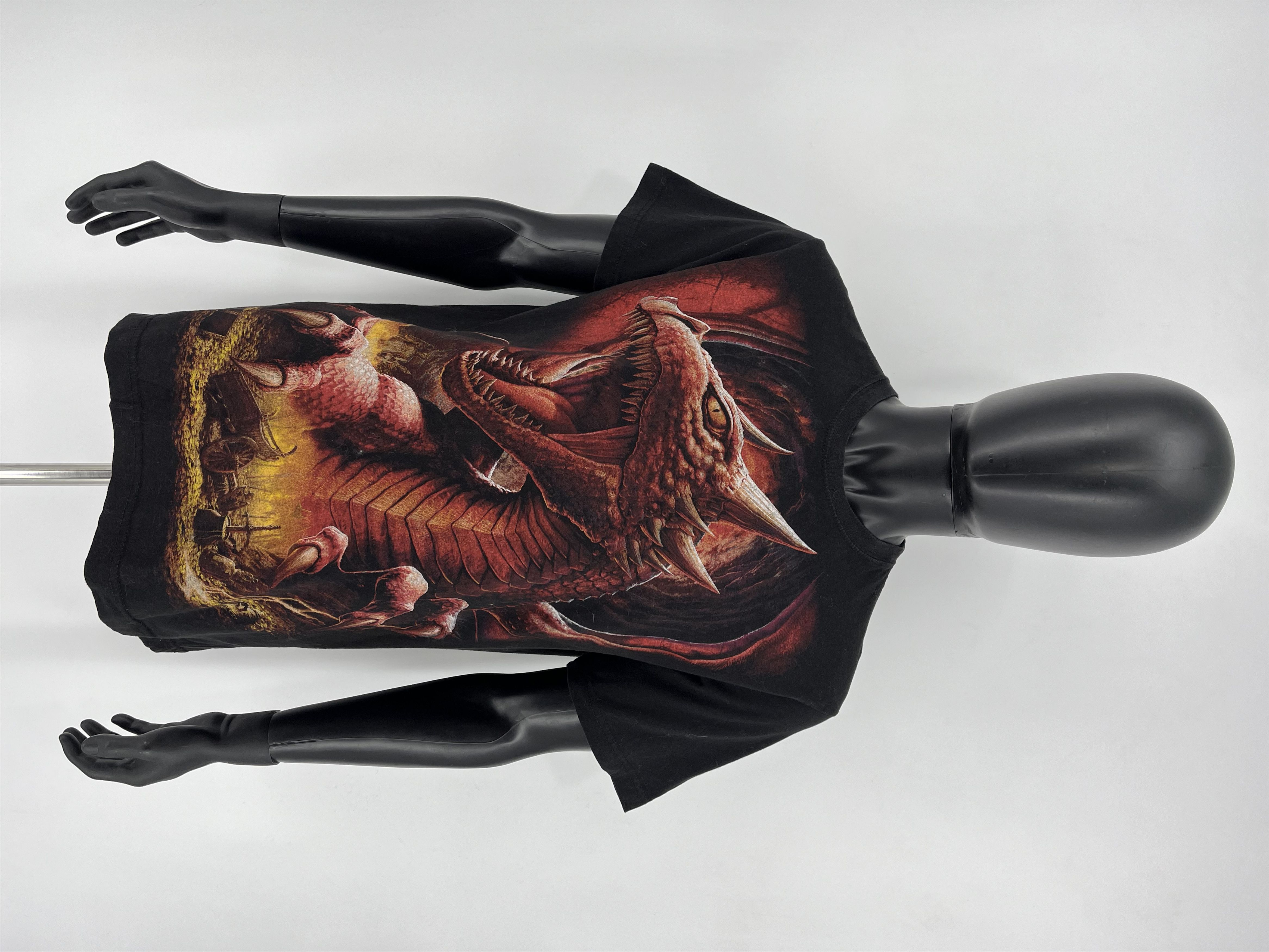 Band Tees Vintage Y2K Spiral Dragon Double sided Shirt All Over Print Size US L / EU 52-54 / 3 - 2 Thumbnail