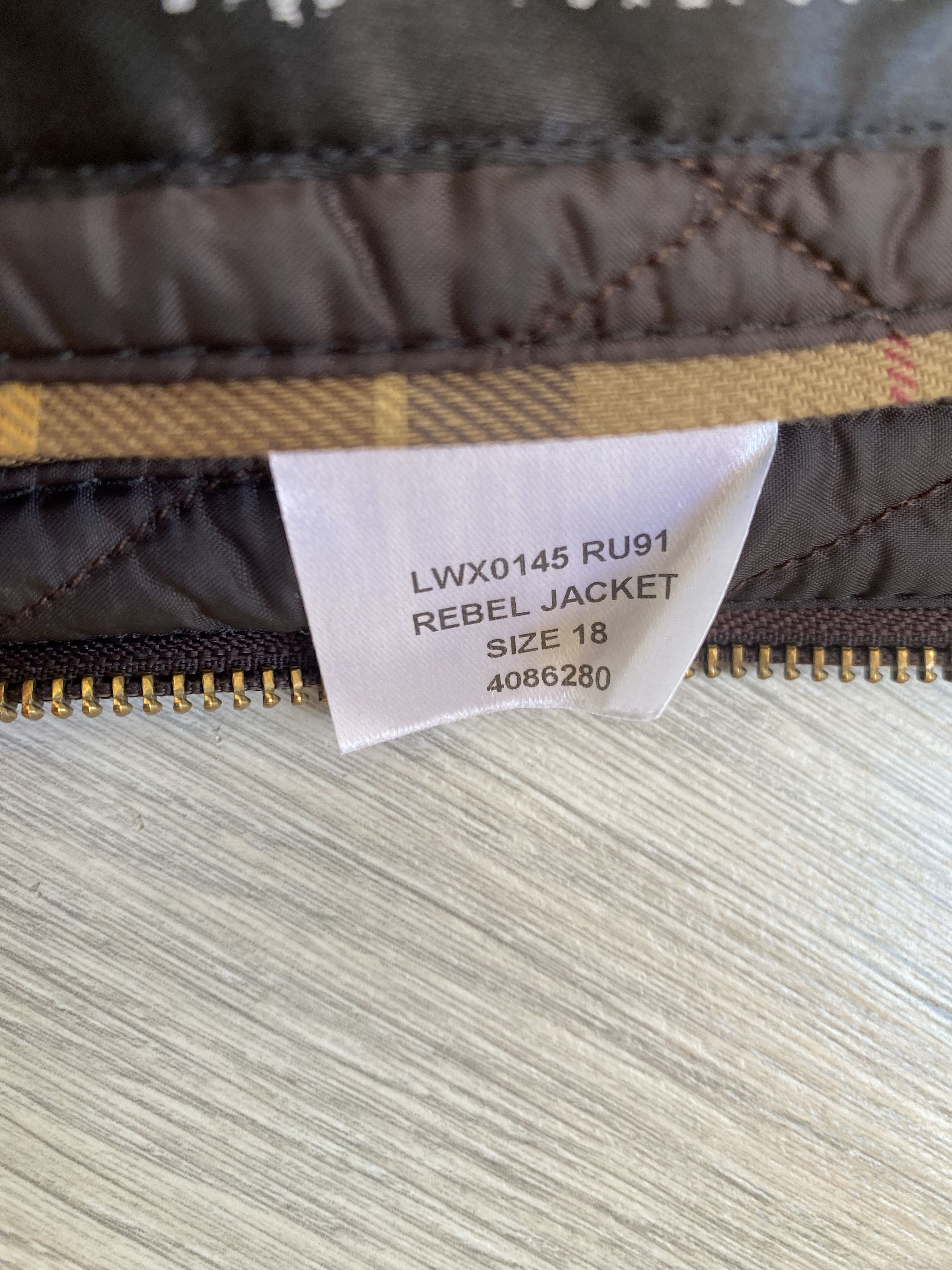 Barbour Barbour Waxed Rebel Jacket Size Us 14 Size XL / US 12-14 / IT 48-50 - 8 Thumbnail