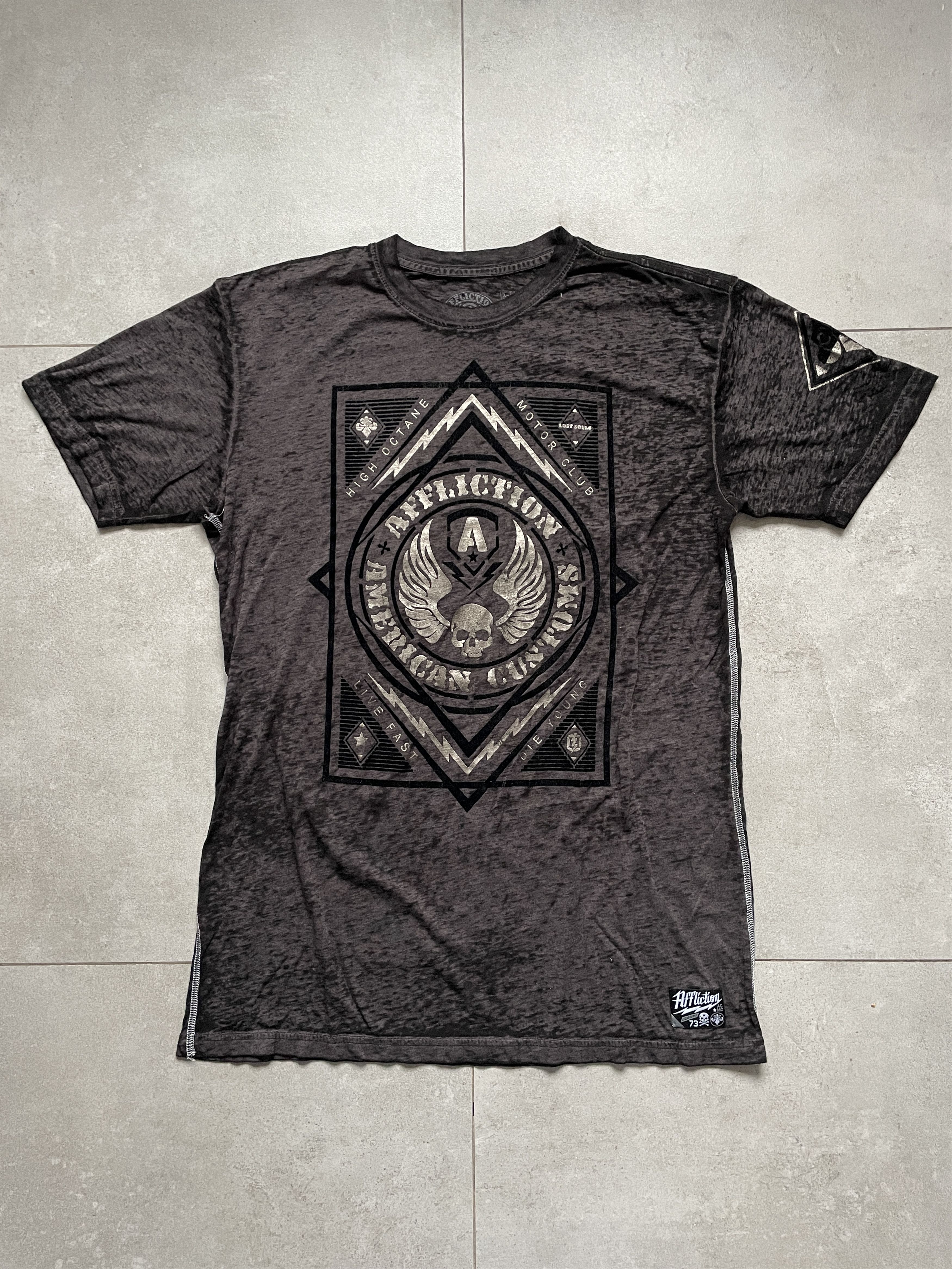 Affliction Y2K OG AFFLICTION TATTOO BIKER EDGY PUNK ROCK SKULL SEMATARY Size US XL / EU 56 / 4 - 2 Thumbnail