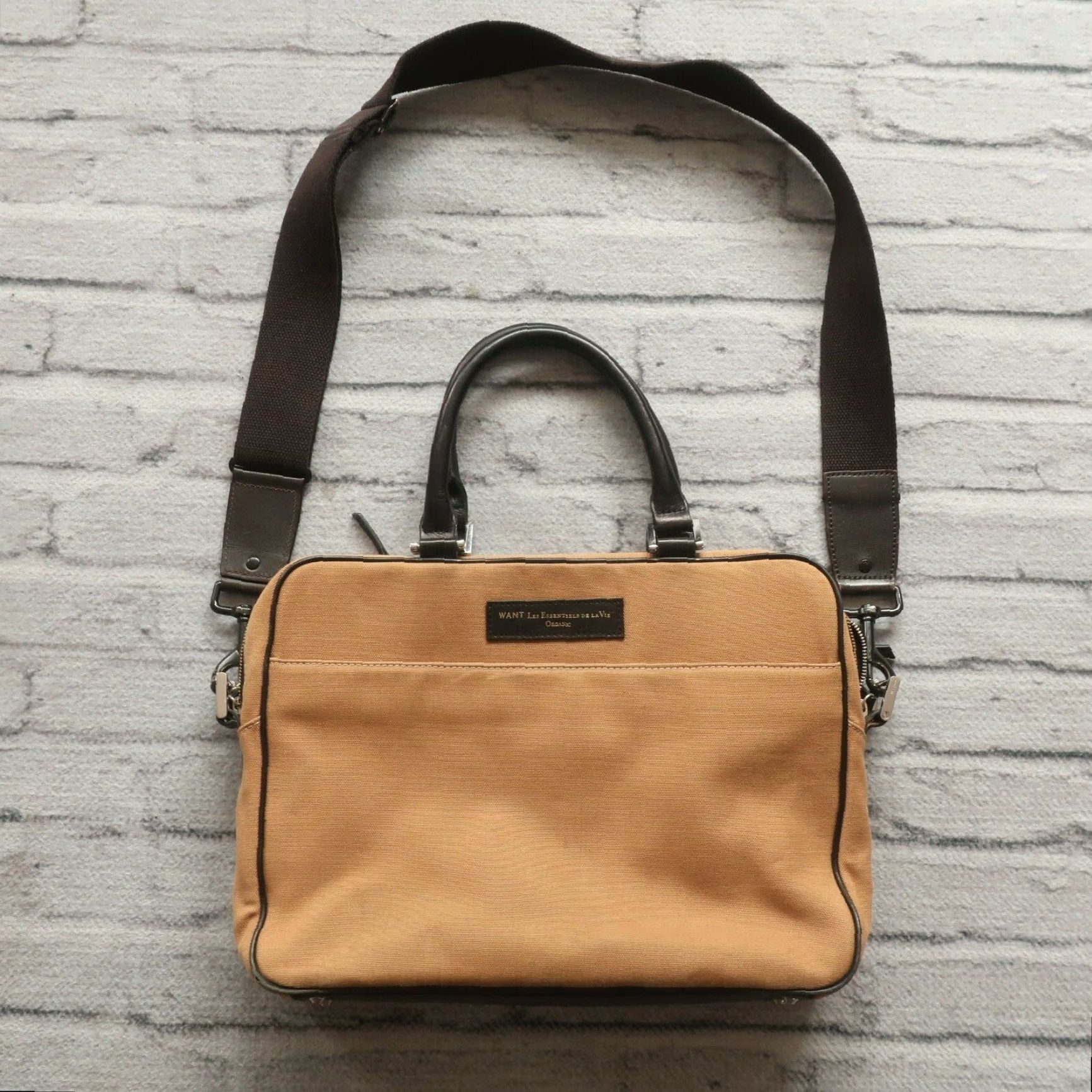 WANT Les Essentiels WANT Les Essentiels De La Vie Organic Satchel Briefcase Bag Men Brown Color Size ONE SIZE - 2 Thumbnail