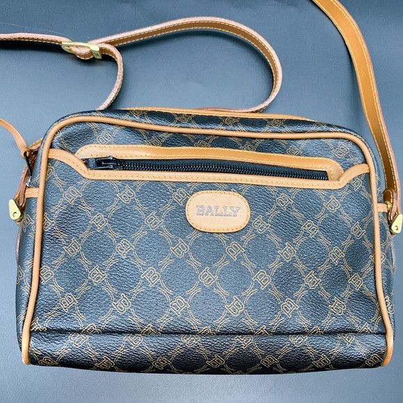 Bally Brown and Tan Crossbody Bag
