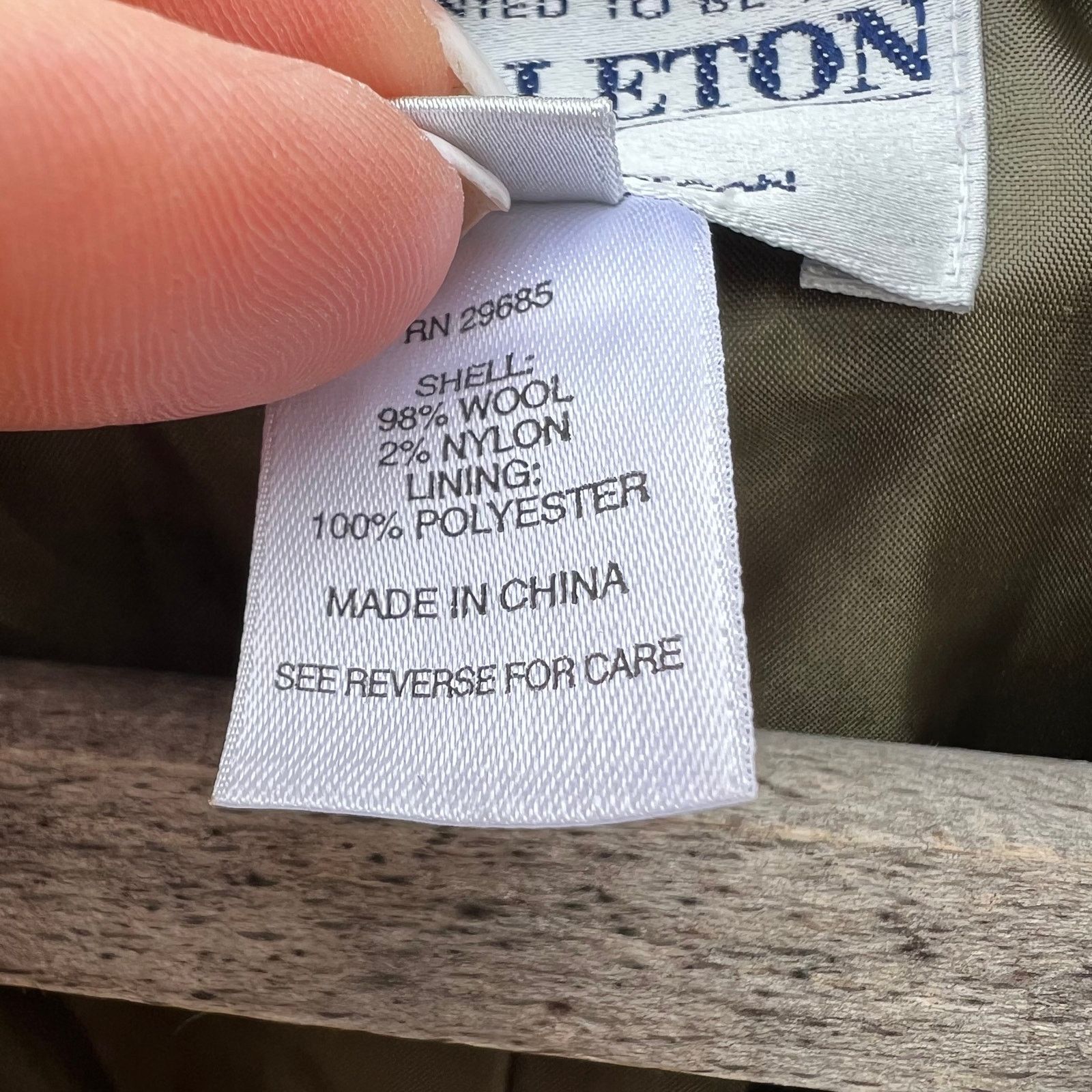 Pendleton Pendleton Green Floral Leaf Fall Wool Blazer Size 10 Size L / US 10 / IT 46 - 5 Thumbnail