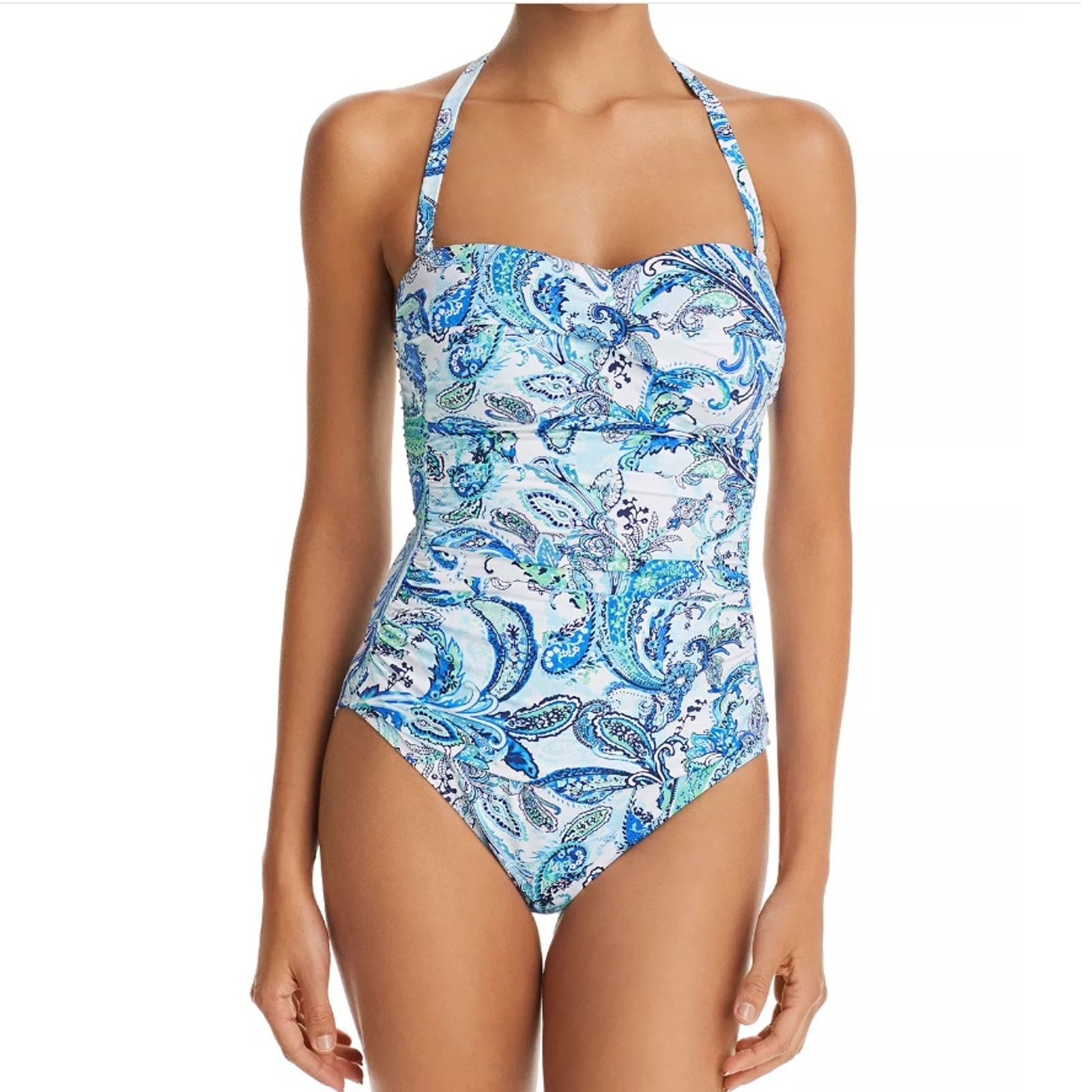 Lauren Ralph Lauren Women Twist One Piece Swimsuit Size US 4