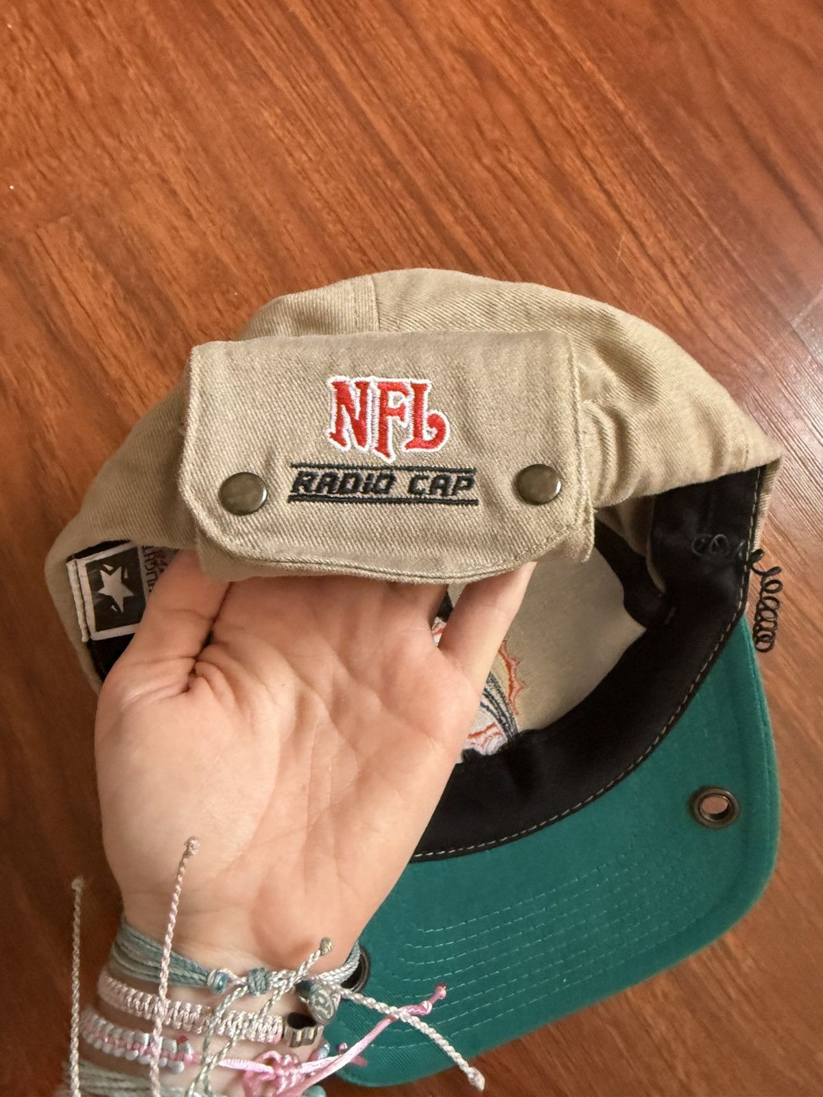 Vintage Vintage Miami Dolphins NFL Radio Hat Size ONE SIZE - 7 Thumbnail