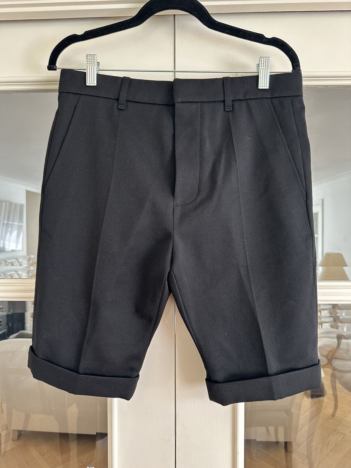Balmain Black Wool Shorts Size US 28 / EU 44 - 1 Thumbnail