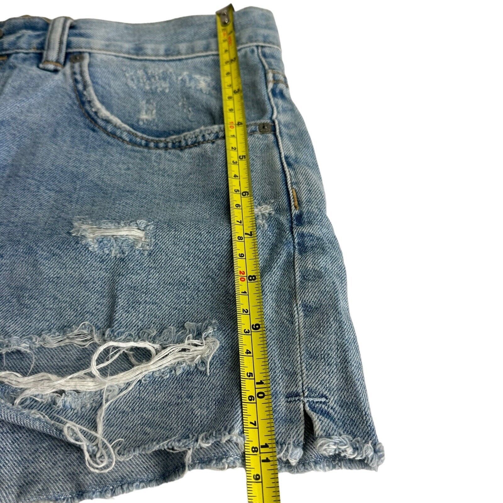 Allsaints allsaints kate distressed patches denim jean shorts Size 26 Size 26" / US 2 / IT 38 - 4 Thumbnail