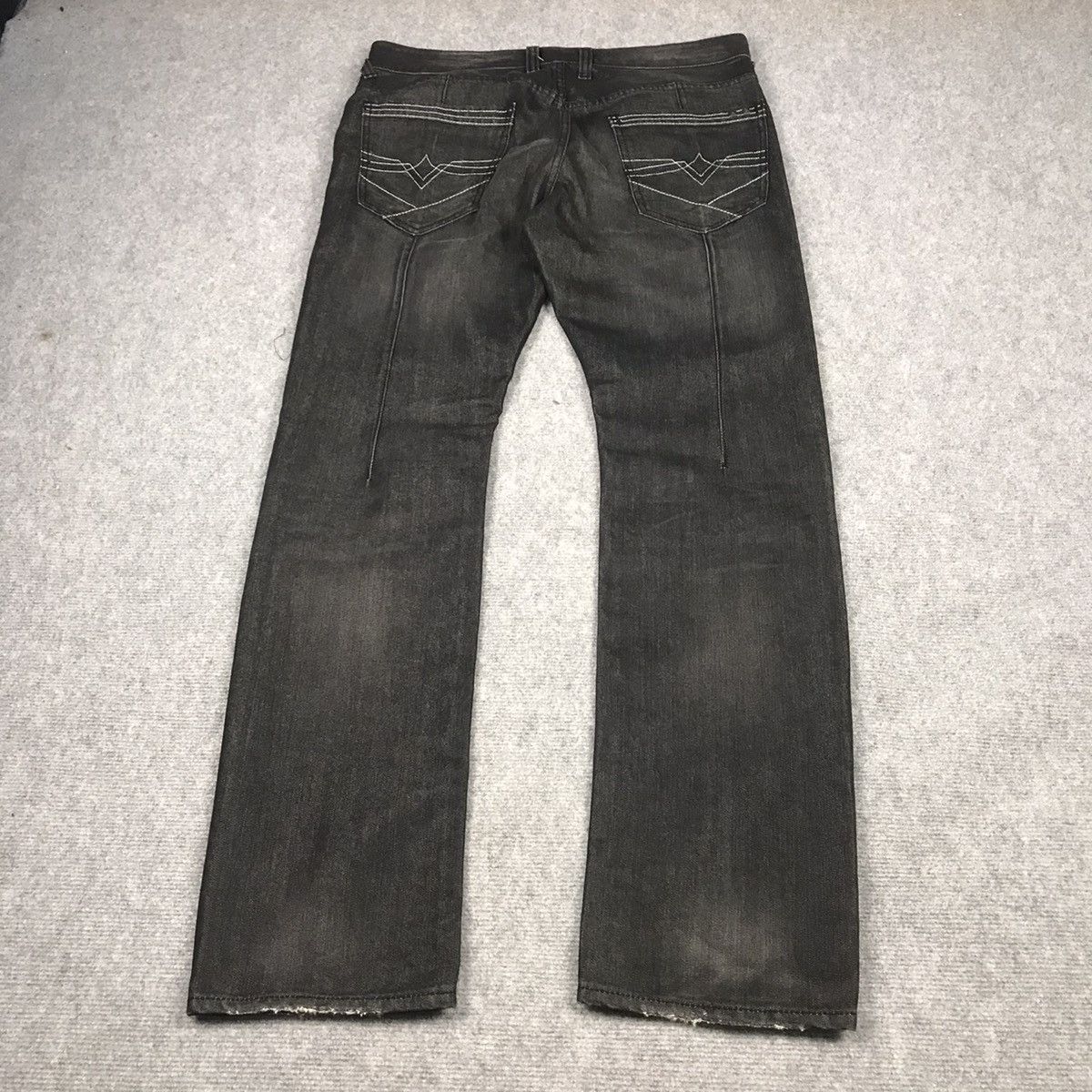 Japanese Brand 🔥SILVER MOON BLACK FADED DENIM PANTS Size US 33 - 7 Thumbnail